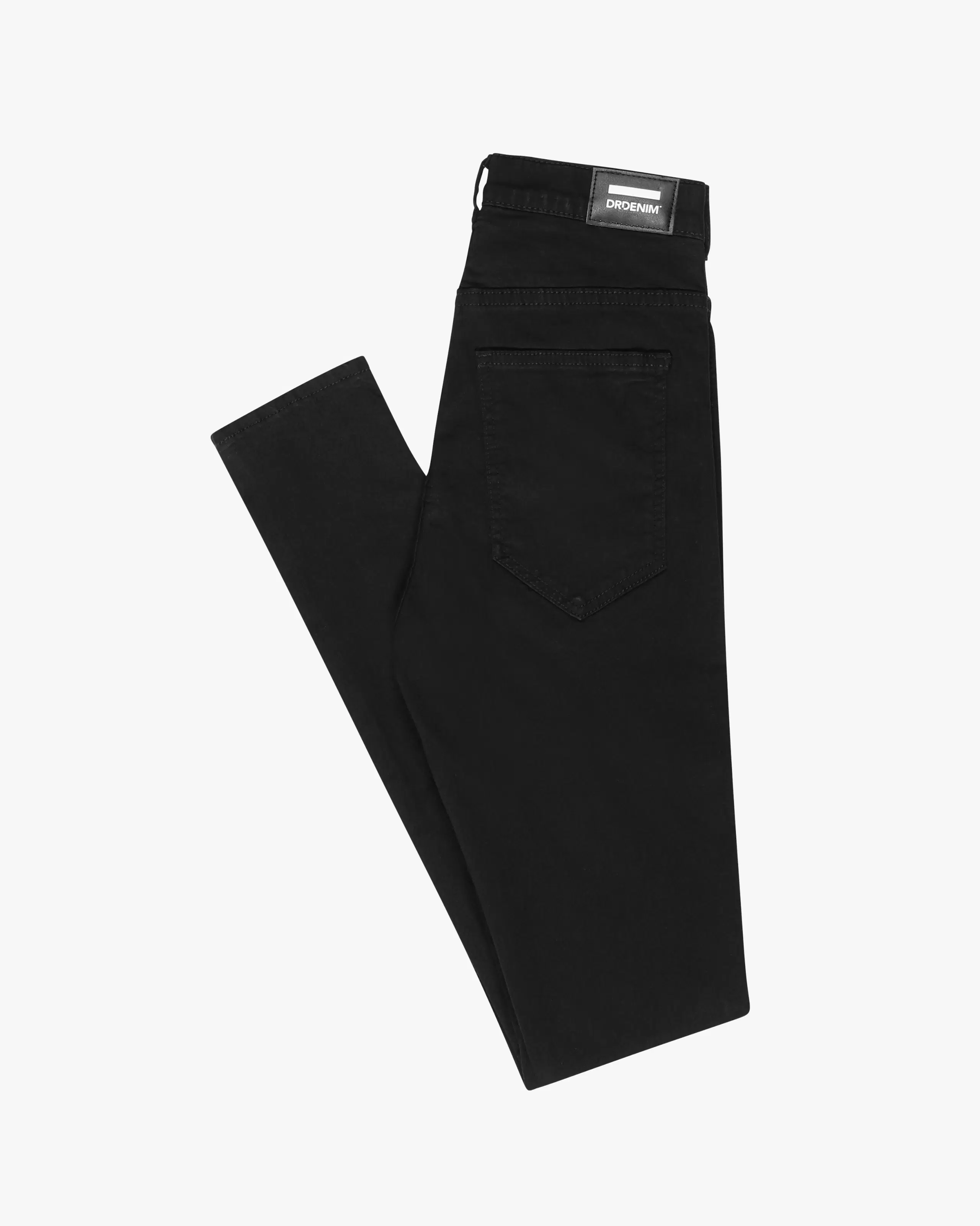 Moxy High Skinny Jeans. Back. Flat.