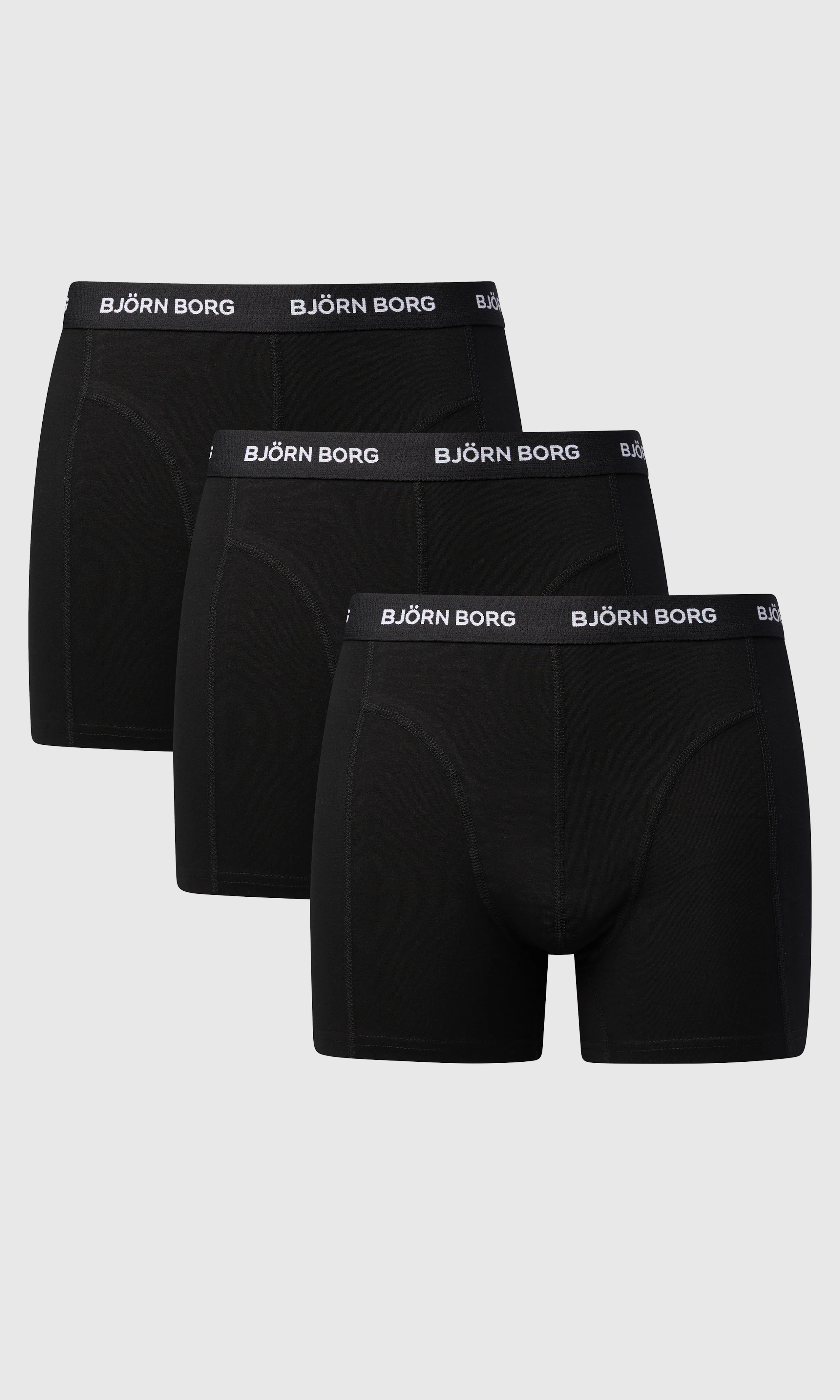 3-Pack Cotton Stretch Multi Boxer. Front. Flat.
