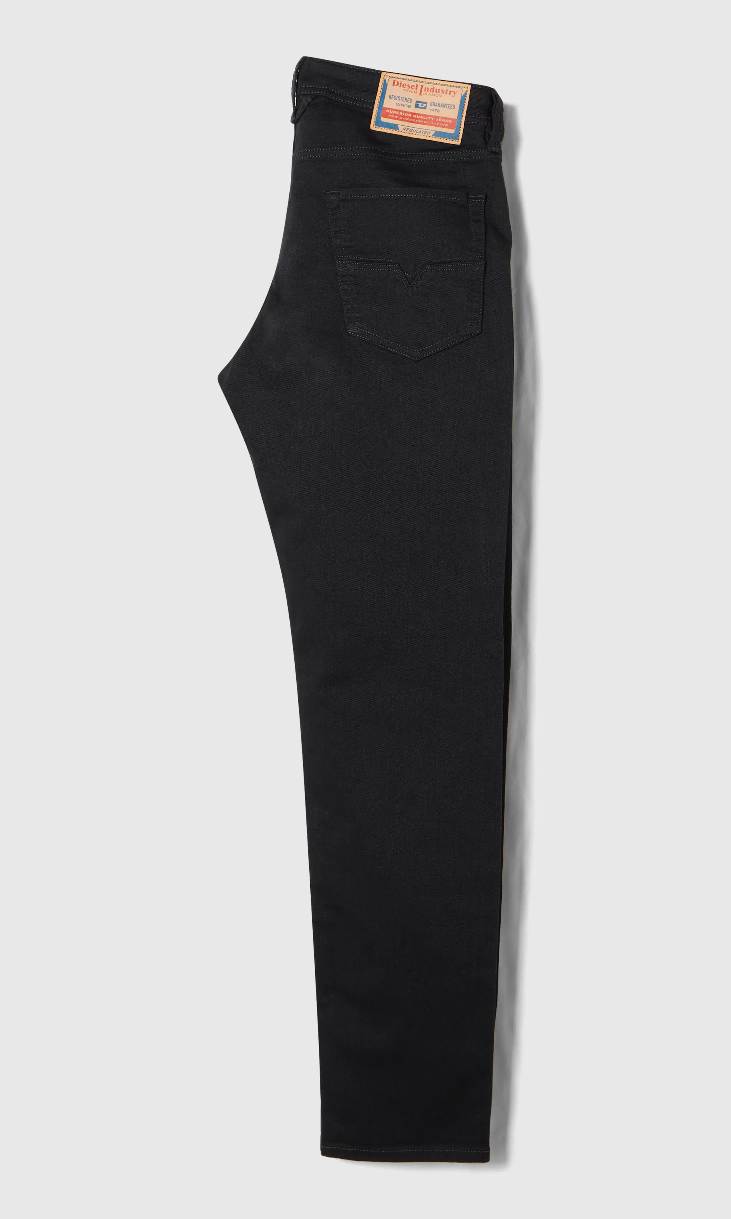 1986 Larkee-Beex Svart Jeans. Back. Flat.