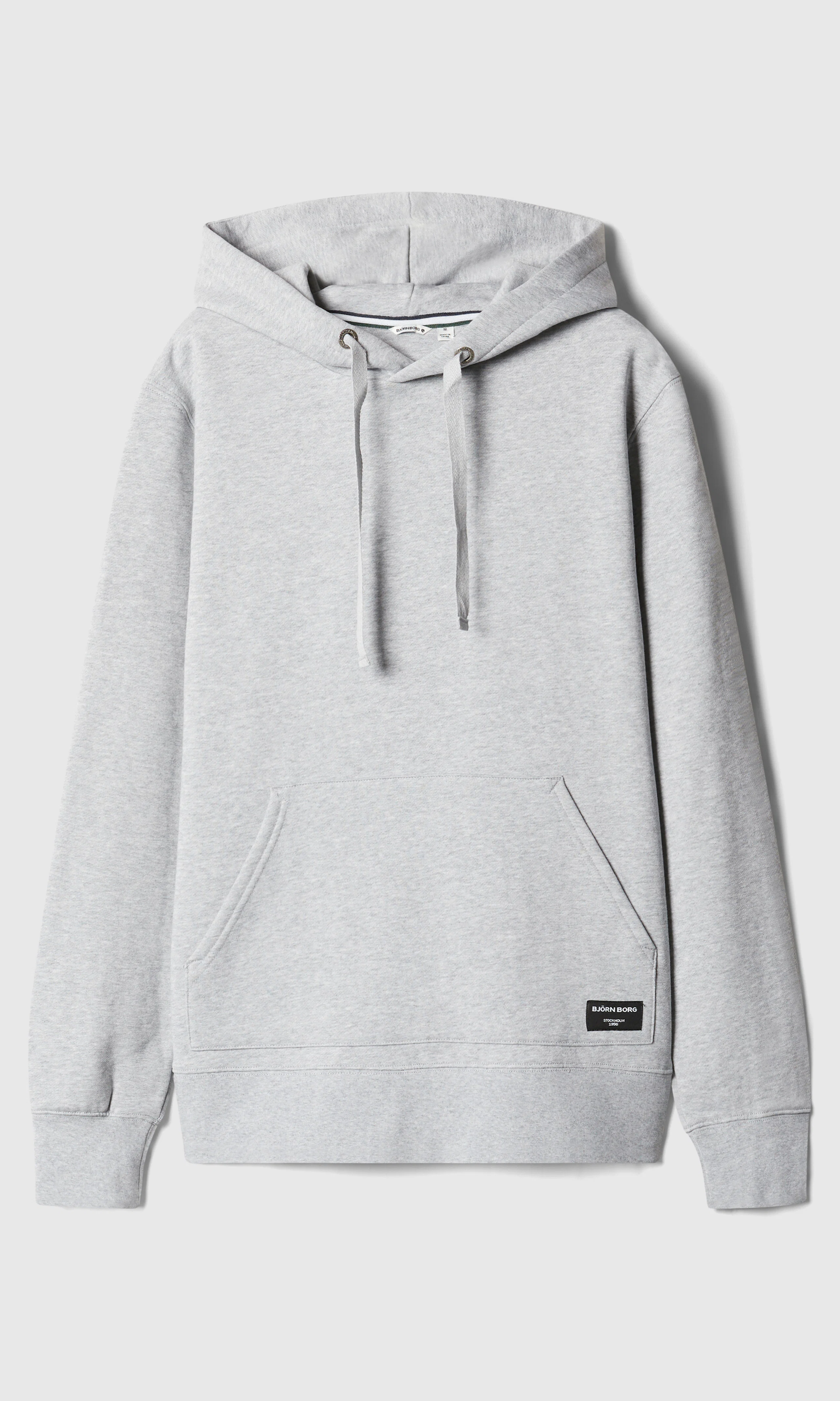 Centre Crew Grå Hoodie. Front. Flat.