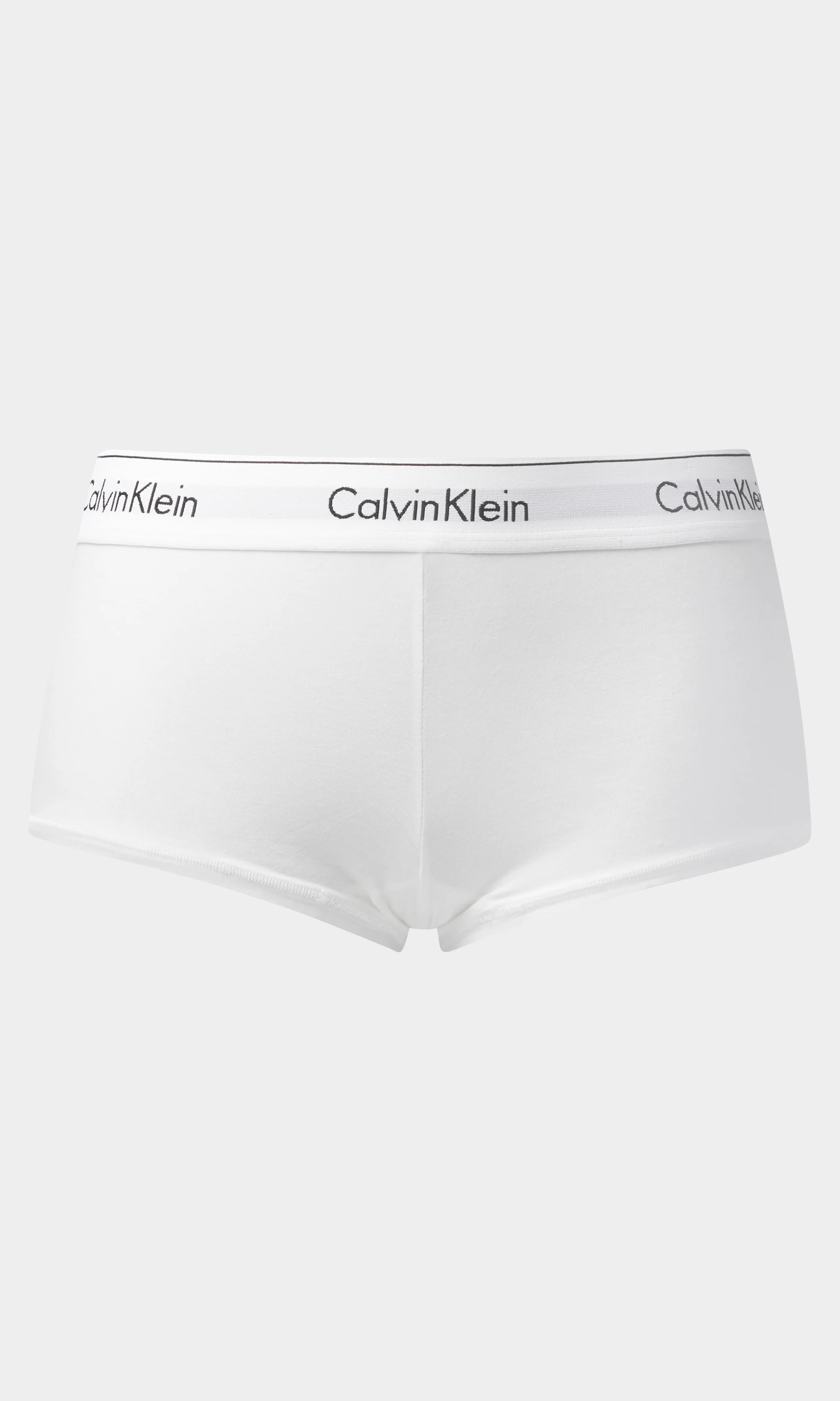 Boyshort Vit Trosa. Front. Flat.