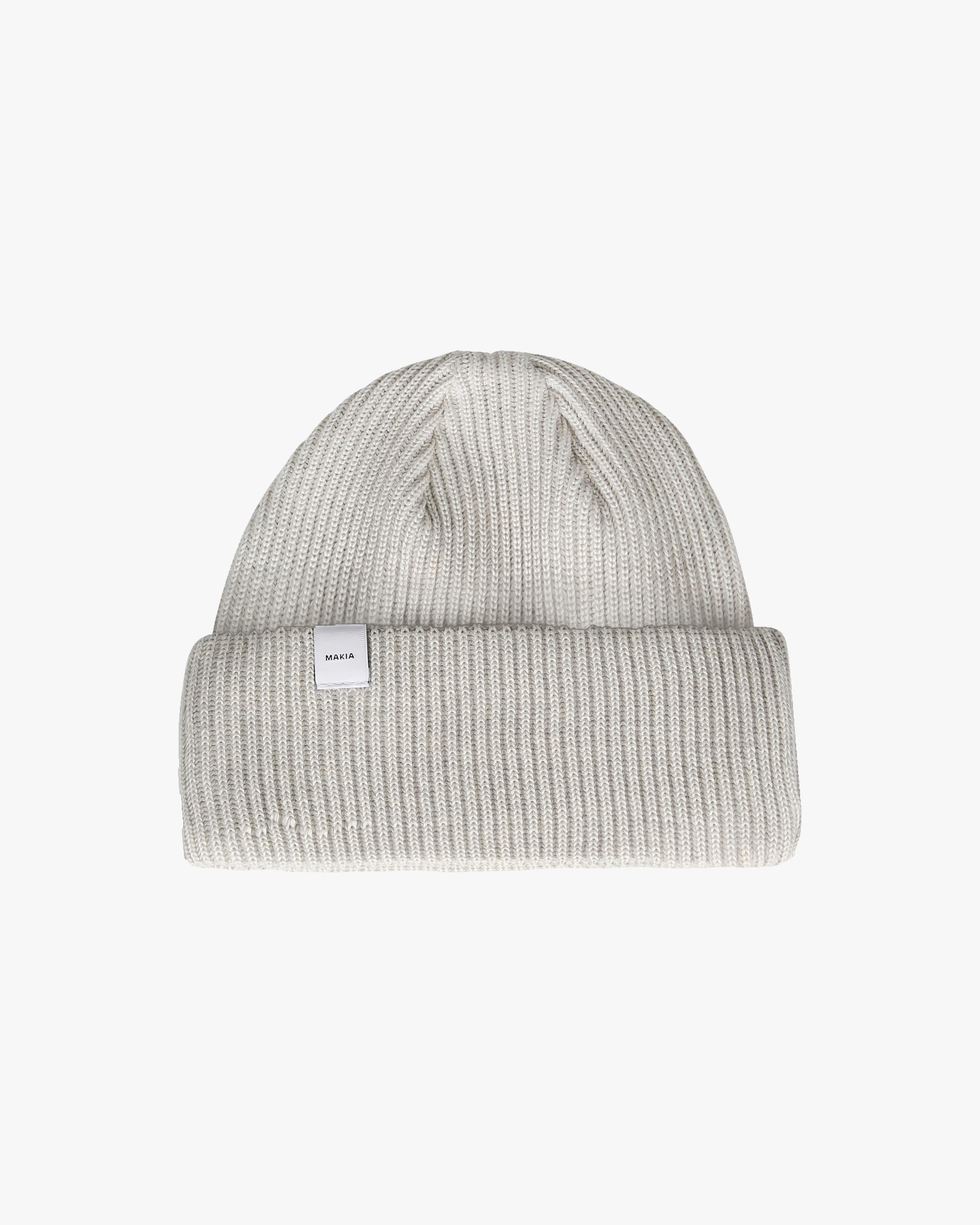 Merino Cap Grå Lue. Front. Flat.