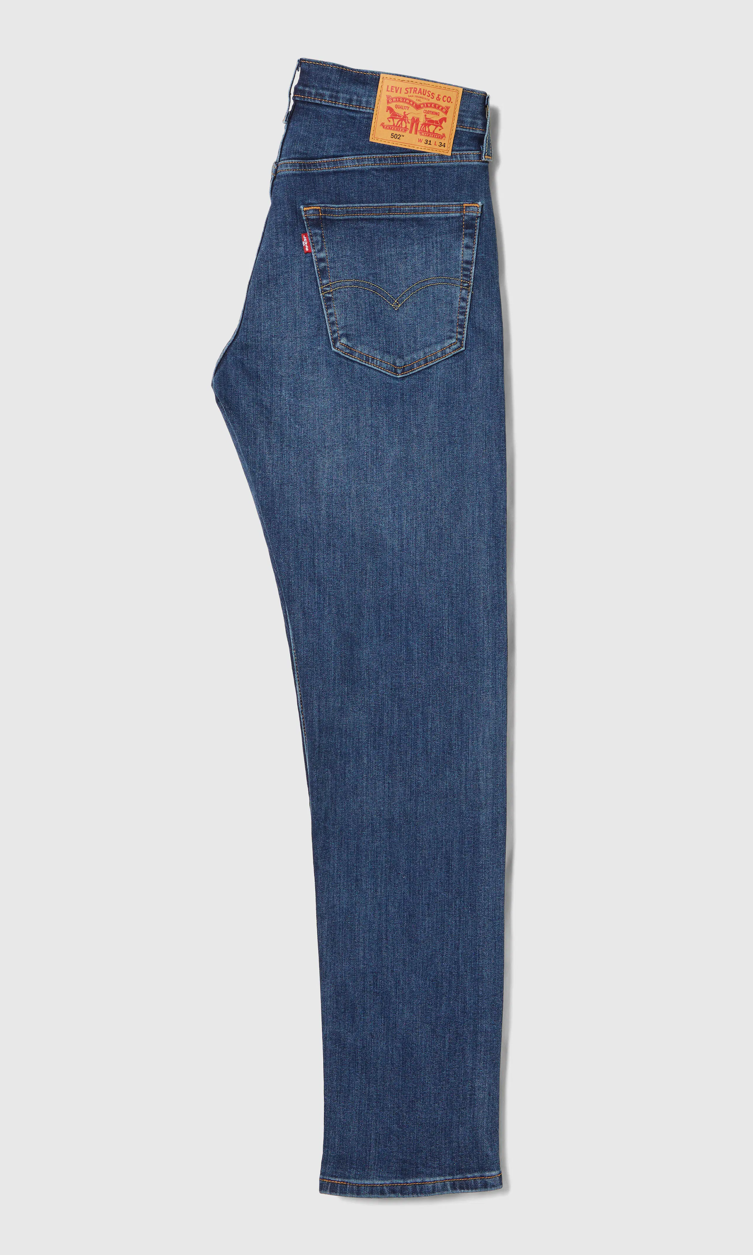 502™ Taper Jeans. Back. Flat.