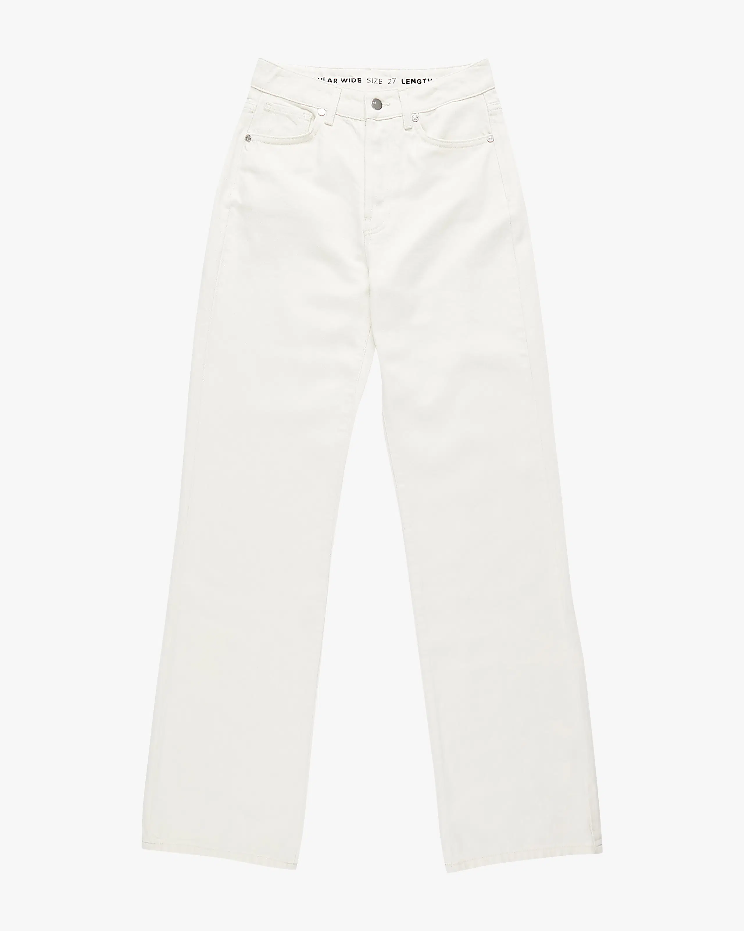 Regular Wide Jeans. Front 2. Flat.