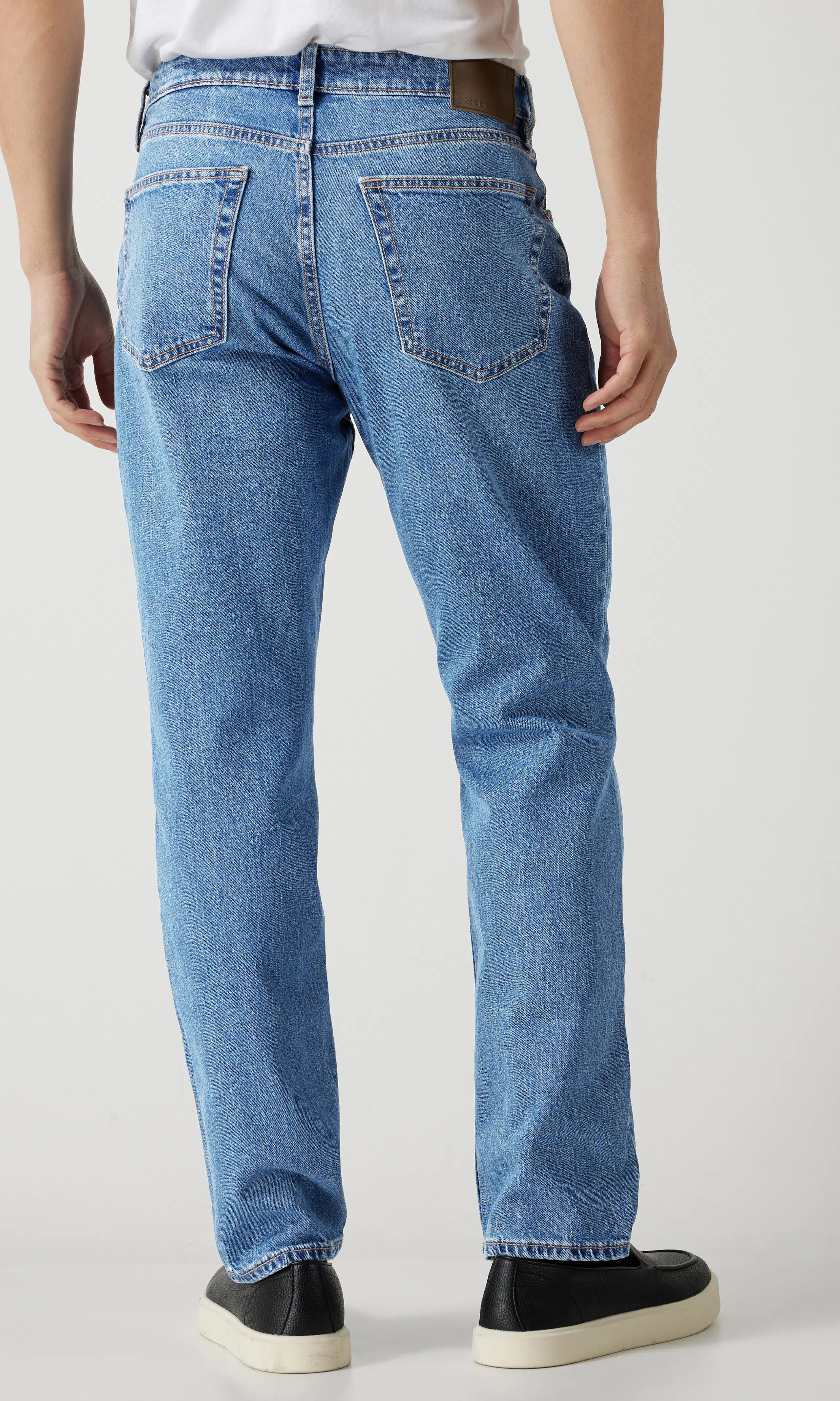 Standard Jeans. Back. Model.