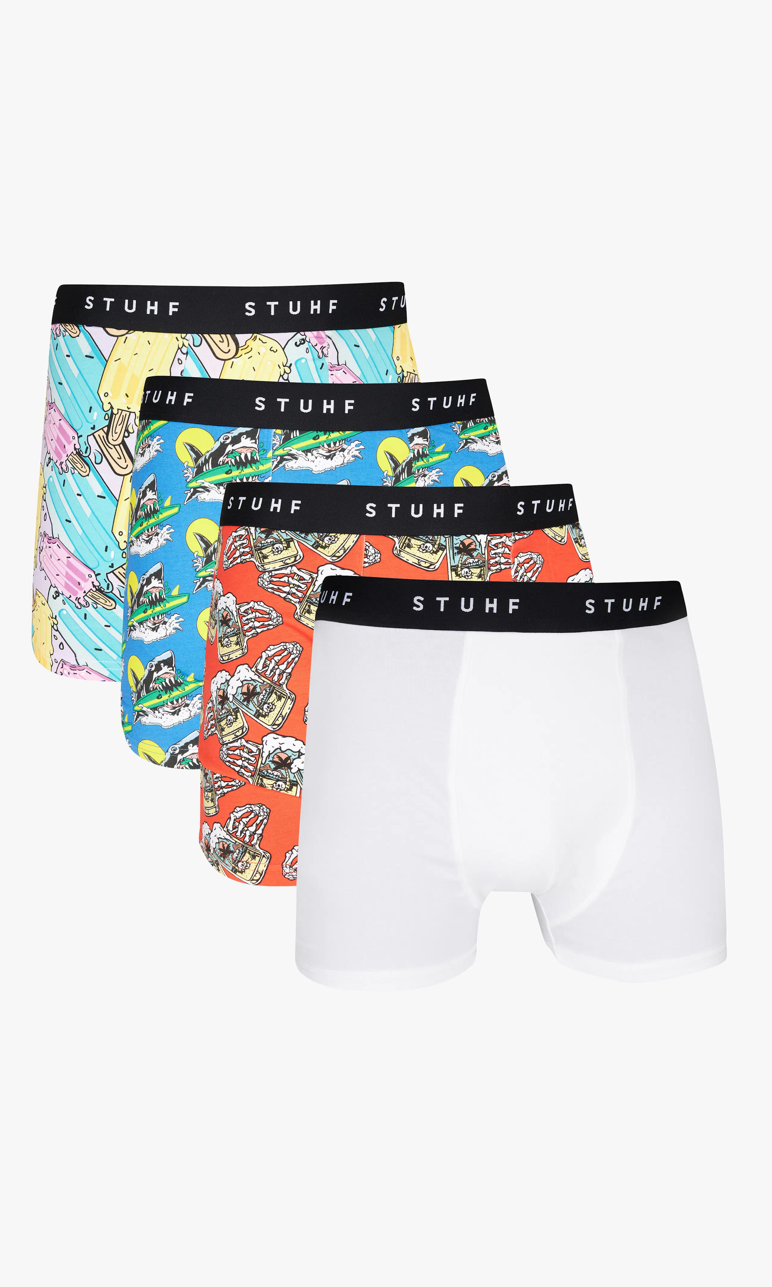 4-Pack Best Boxershorts. Front 1. Flat.