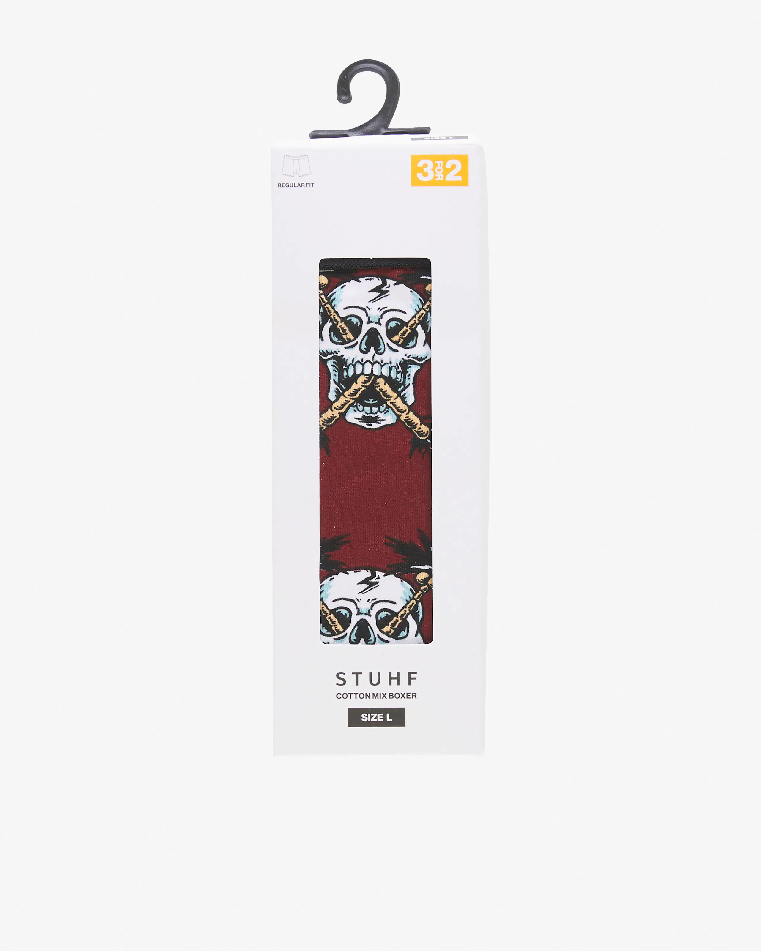 1 Pack Boxershorts. Front 1. Flat.
