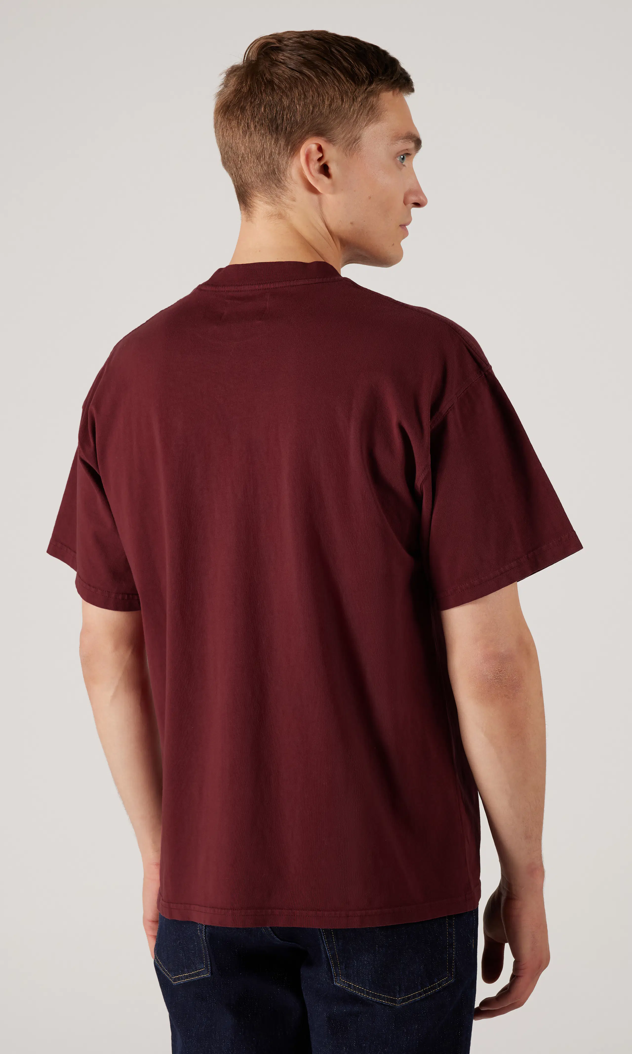 Moon Loose T-Shirt. Back. Model.