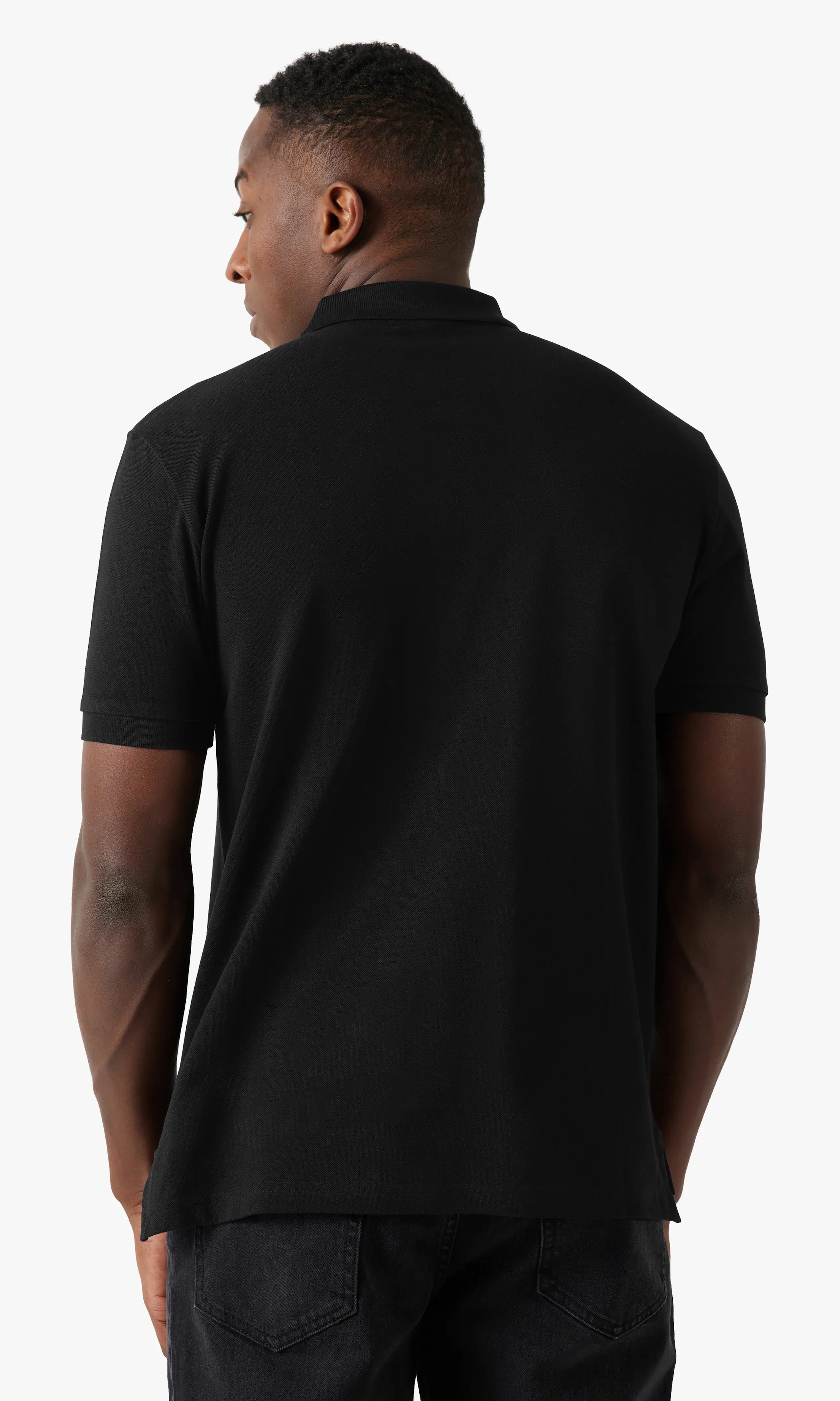 Polo T-Skjorte. Back. Model.