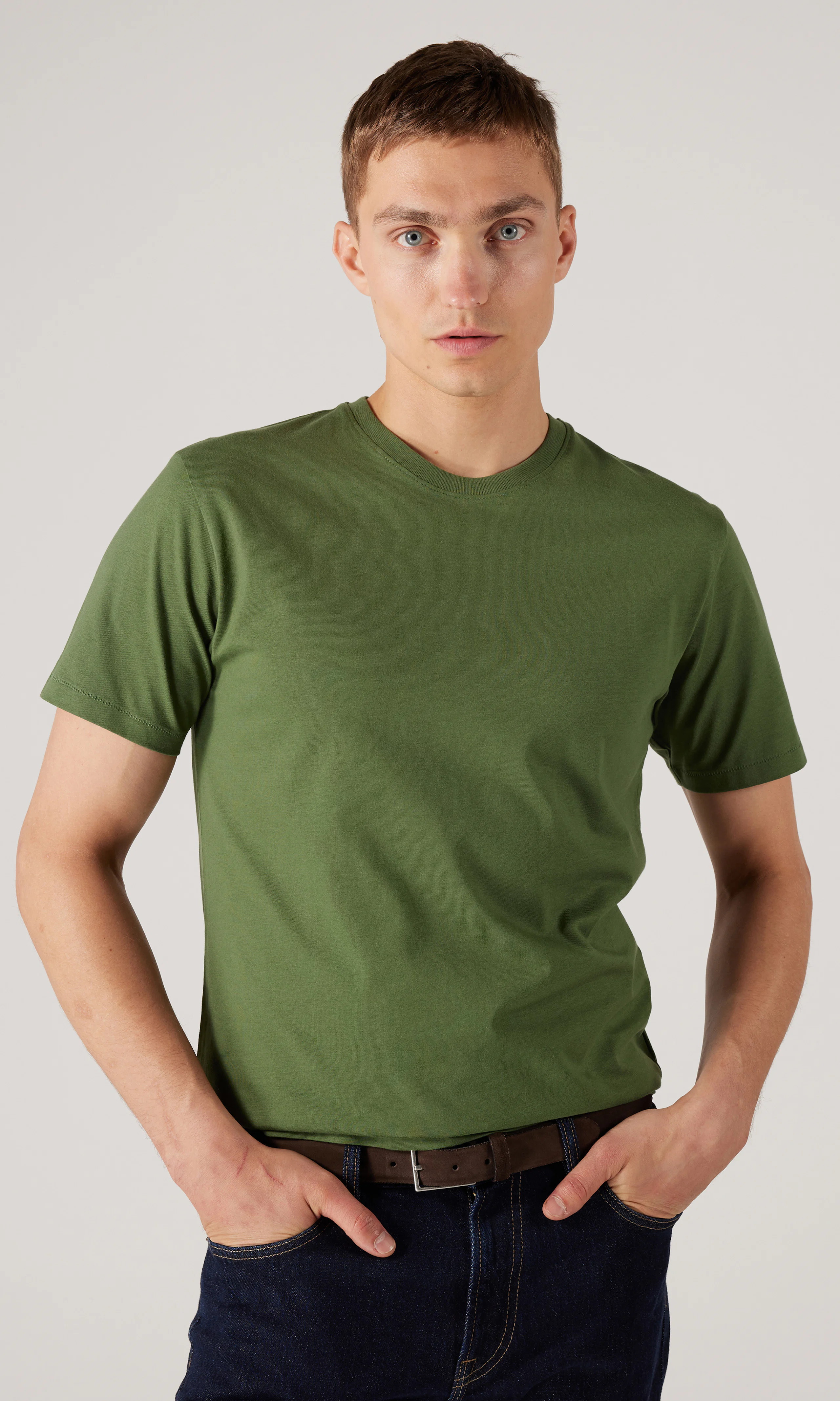 Falcon Regular T-Shirt. Front. Model.