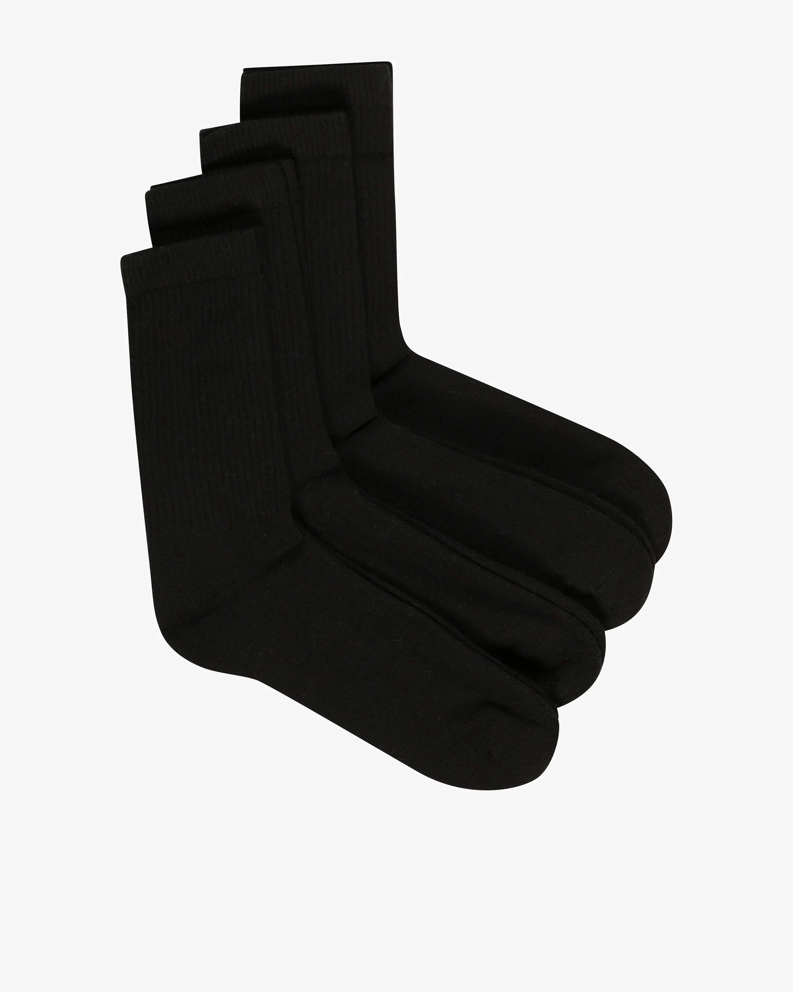 3-Pack Tube Strumpor. Front. Flat.