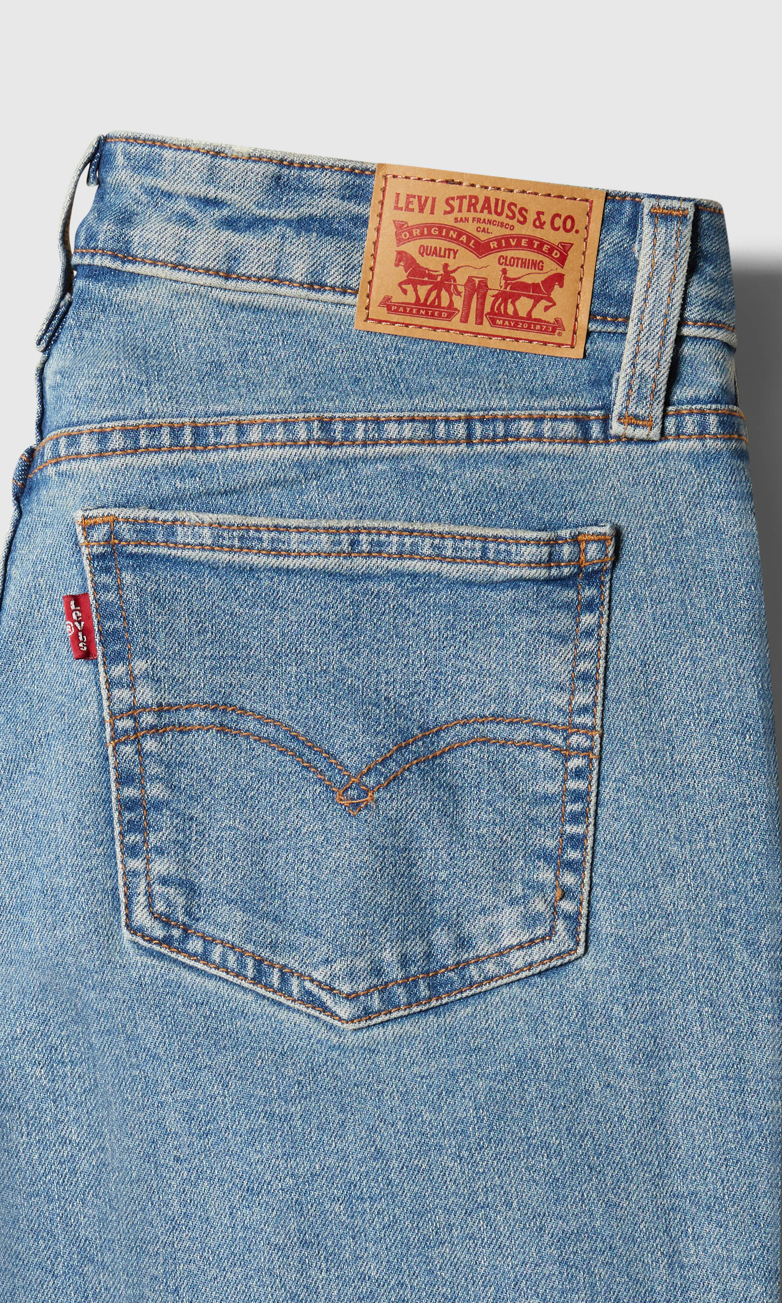 Superlow Boot Lys Blå Jeans. Detail 1. Flat.