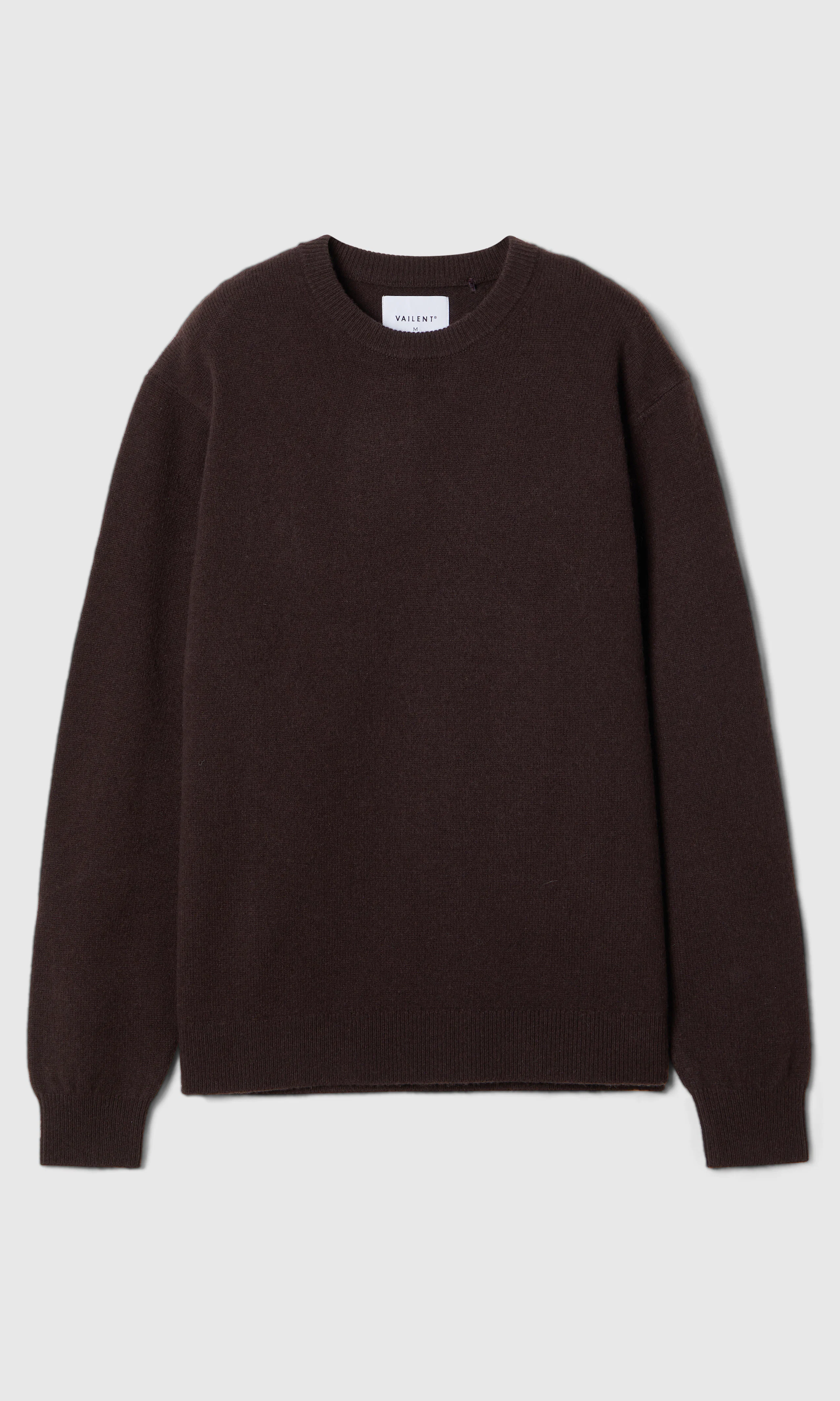 Merino Midweight Crew Merinovillaneule. Front. Flat.