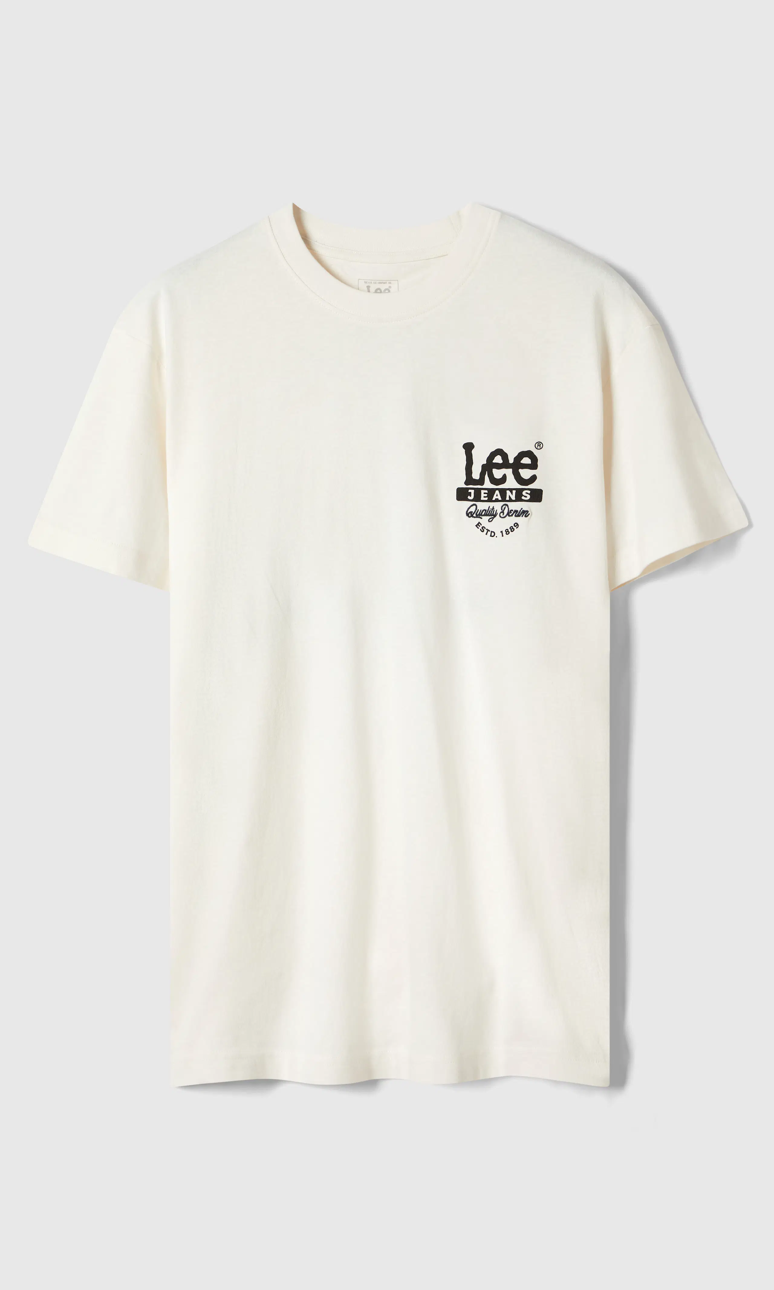 Working West Off White T-Shirt. Front. Flat.