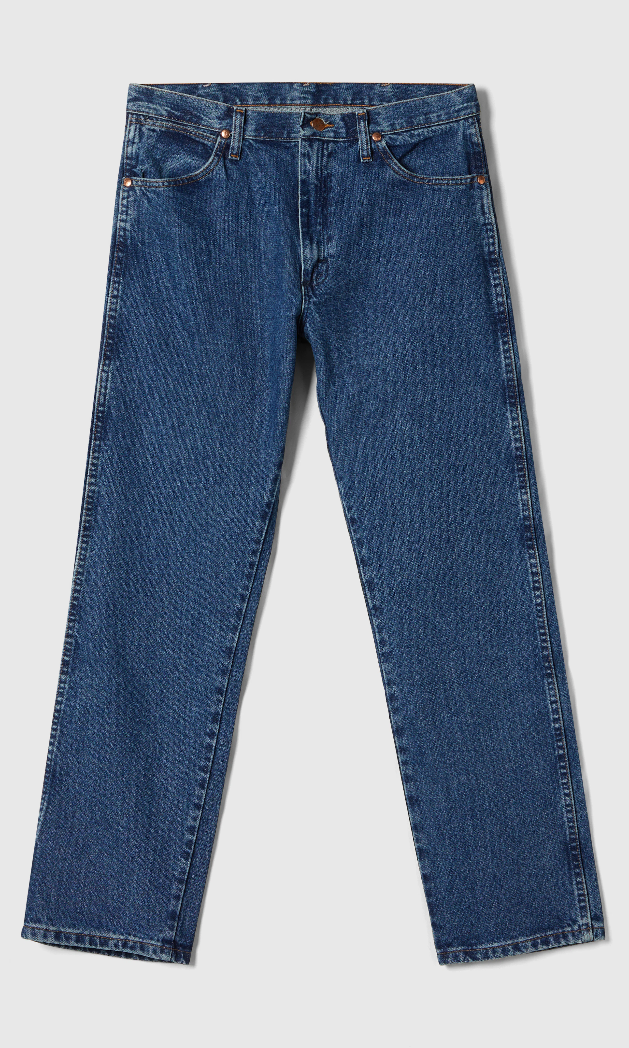 13MWZ Cowboy Cut® Medium Blå Jeans. Front. Flat.