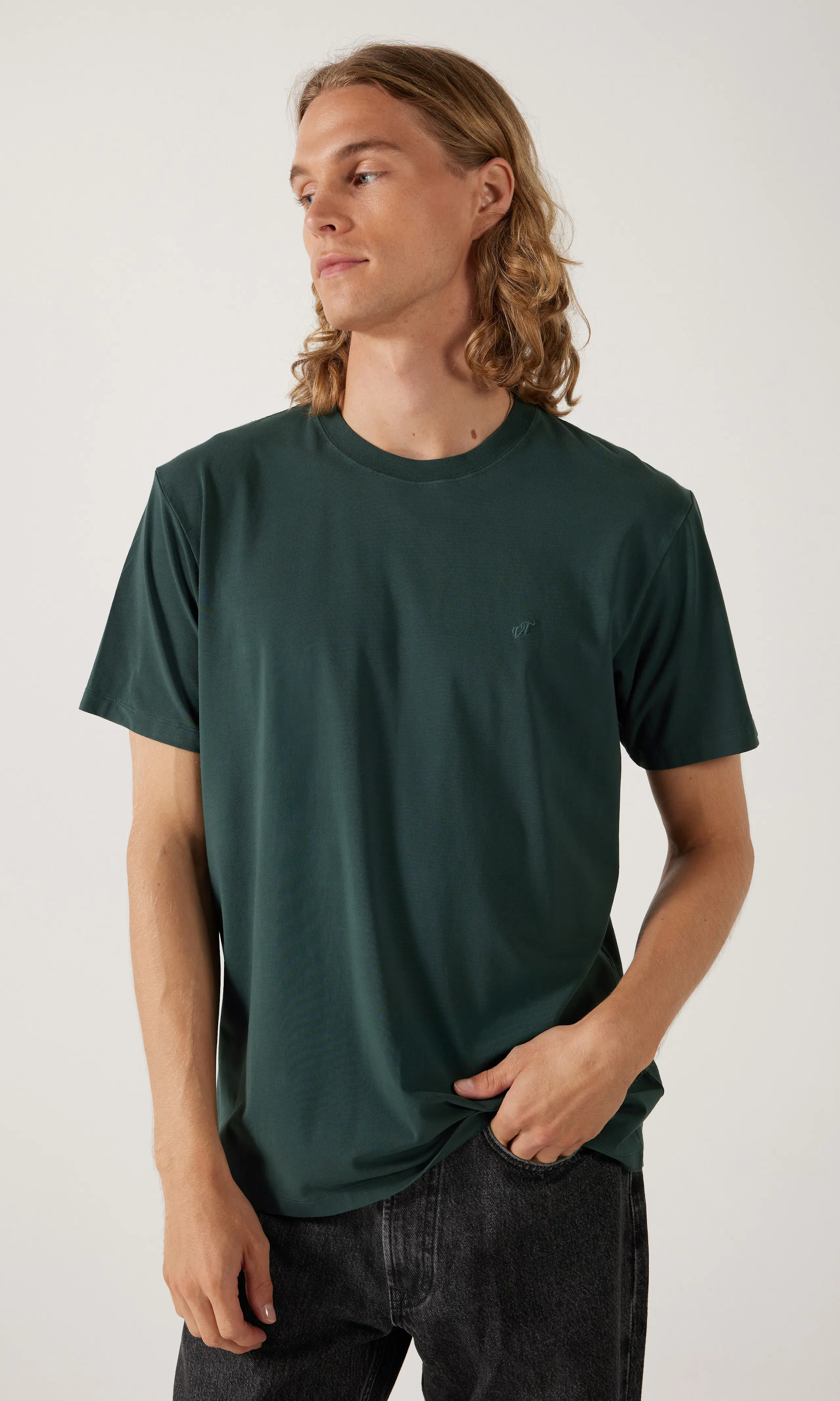 Relaxed T-Shirt. Front. Model.
