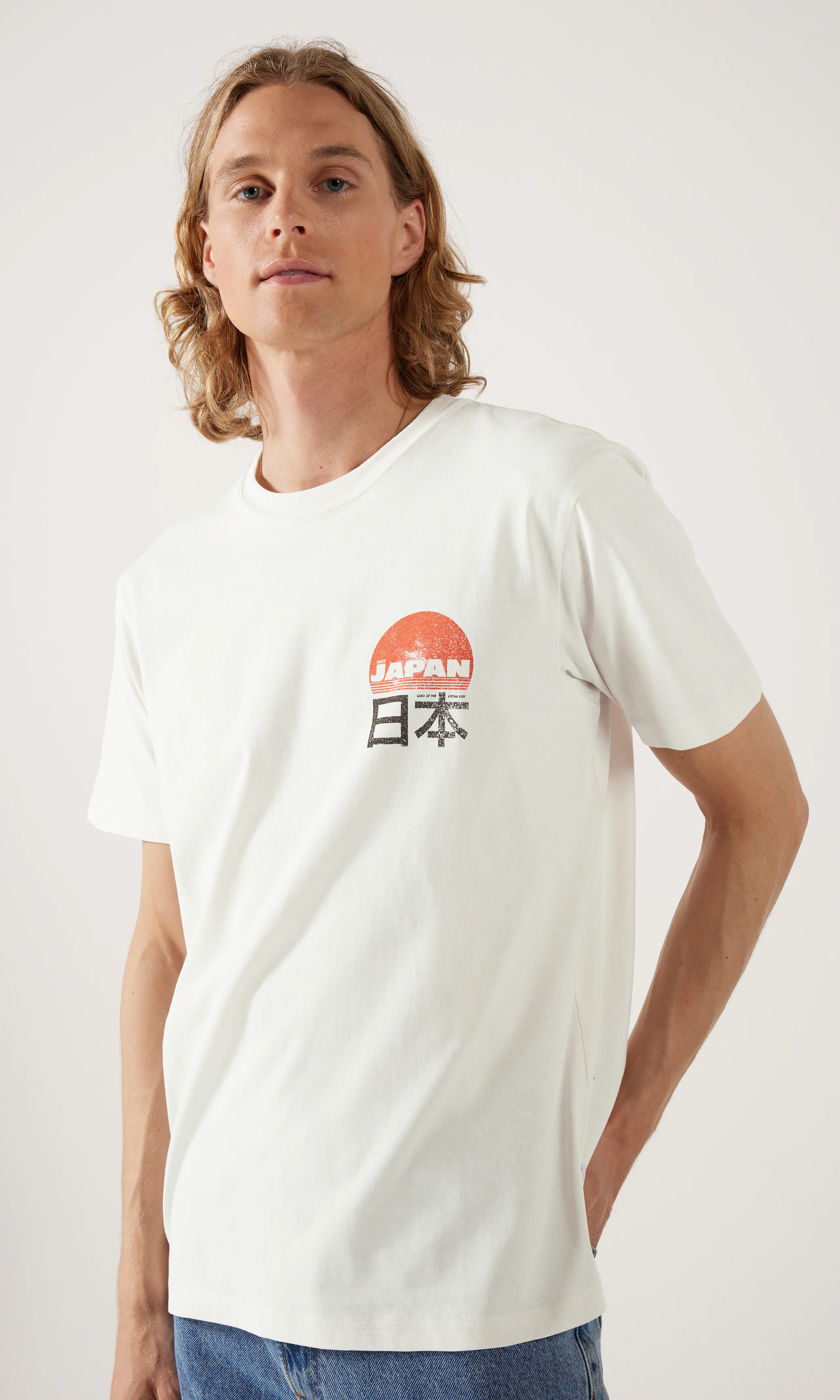 Graphic T-Shirt. Front. Model.