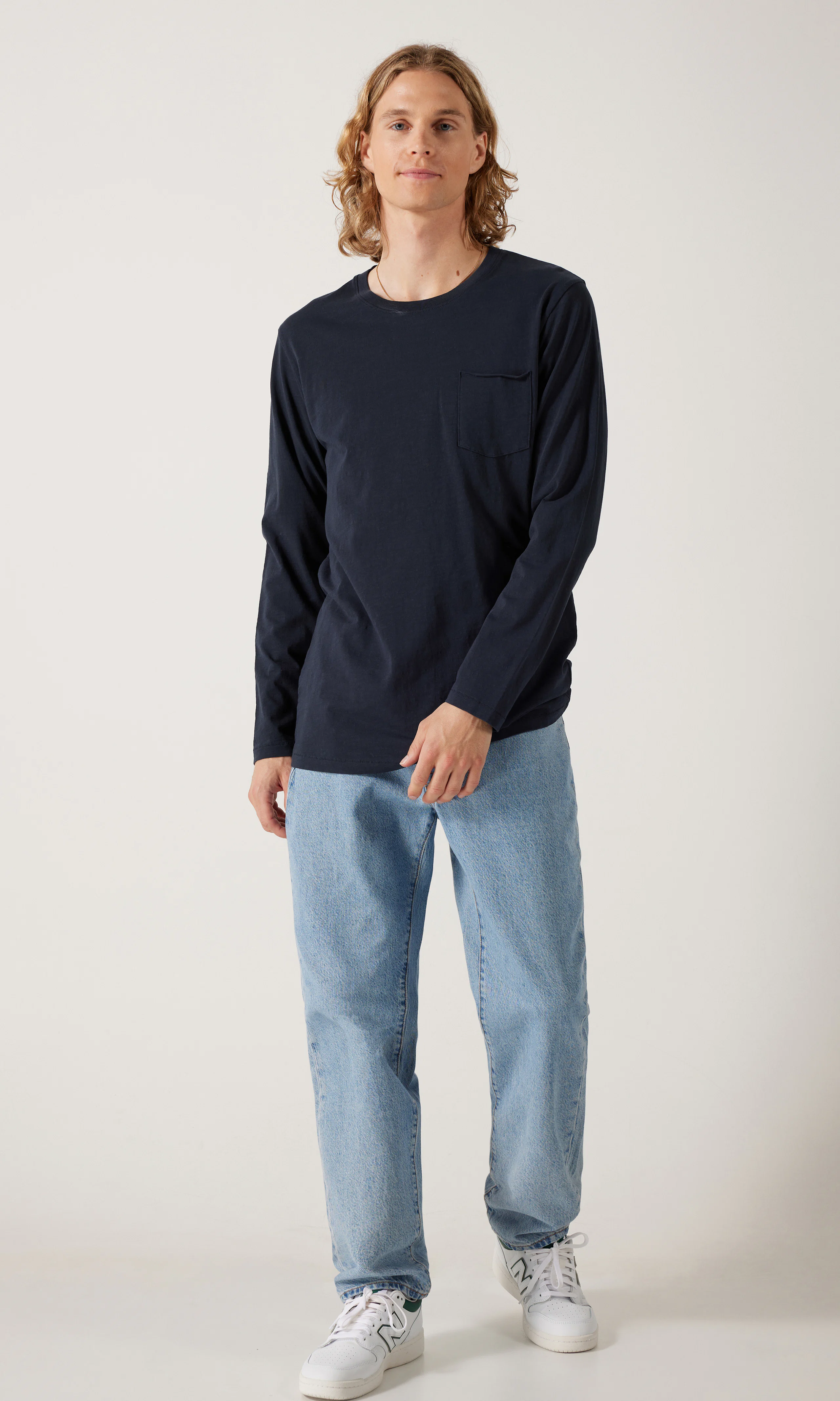 Buzz Long Sleeve. Front 1. Model.