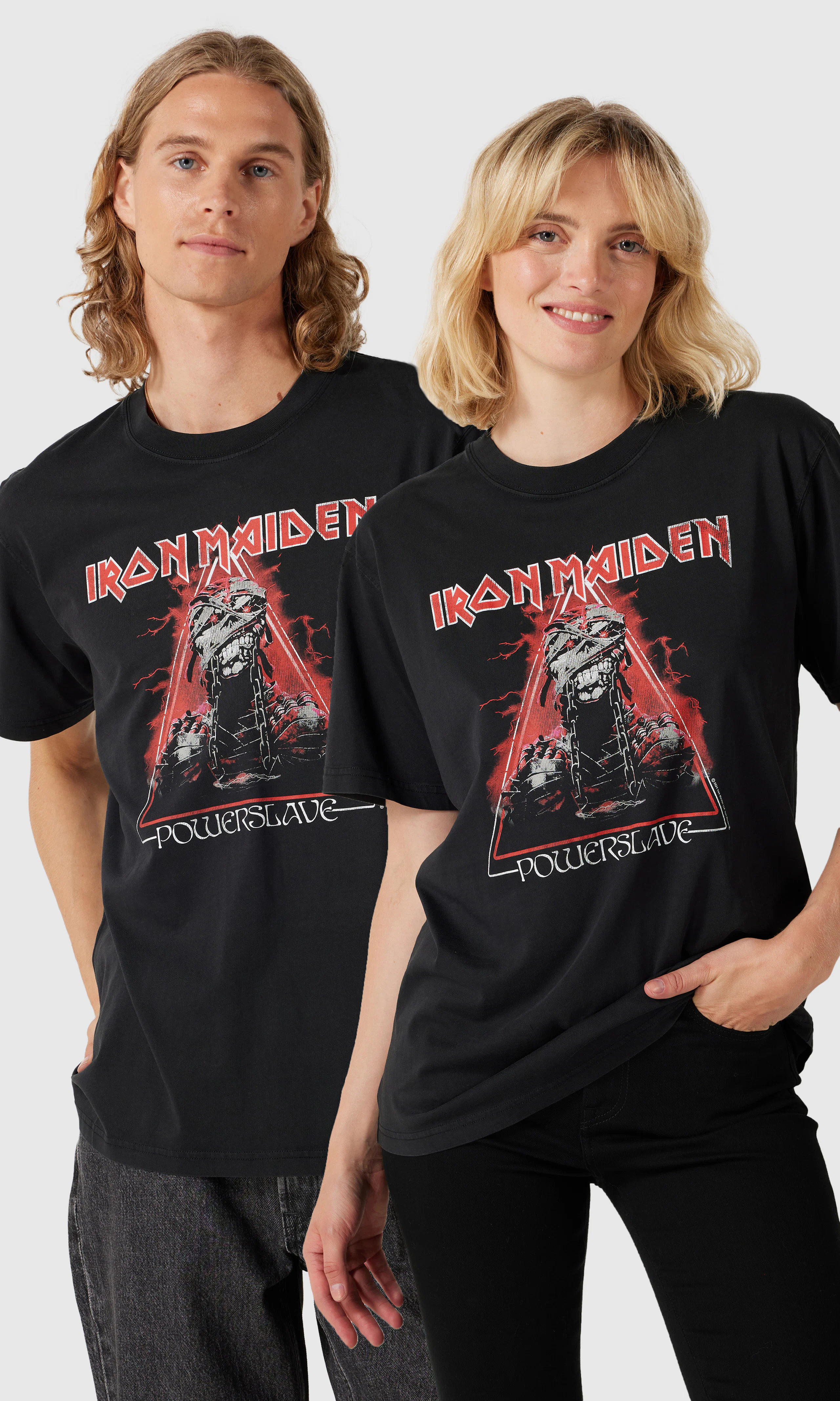 Iron Maiden T-Shirt. Front. Model.