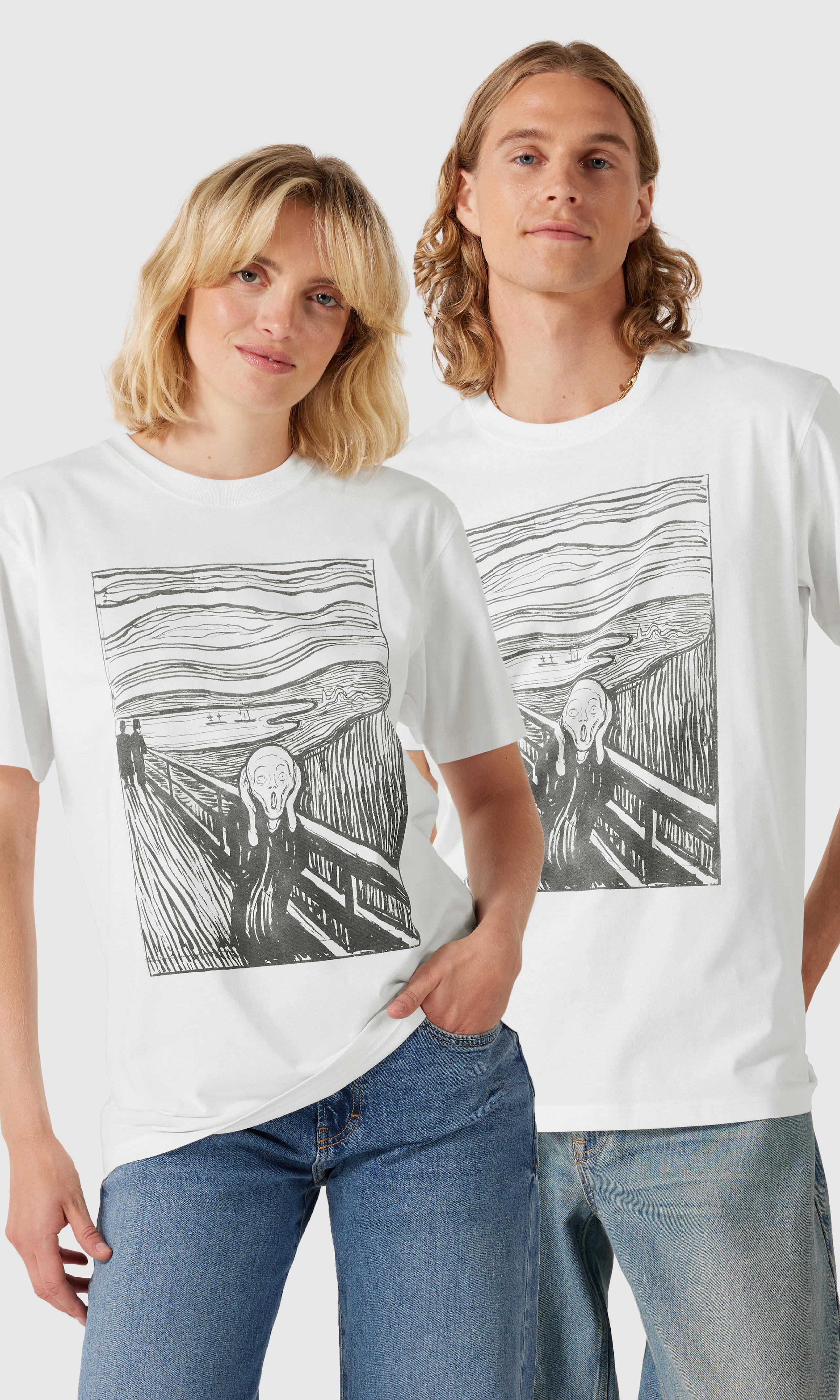 Scream T-Shirt. Front. Model.