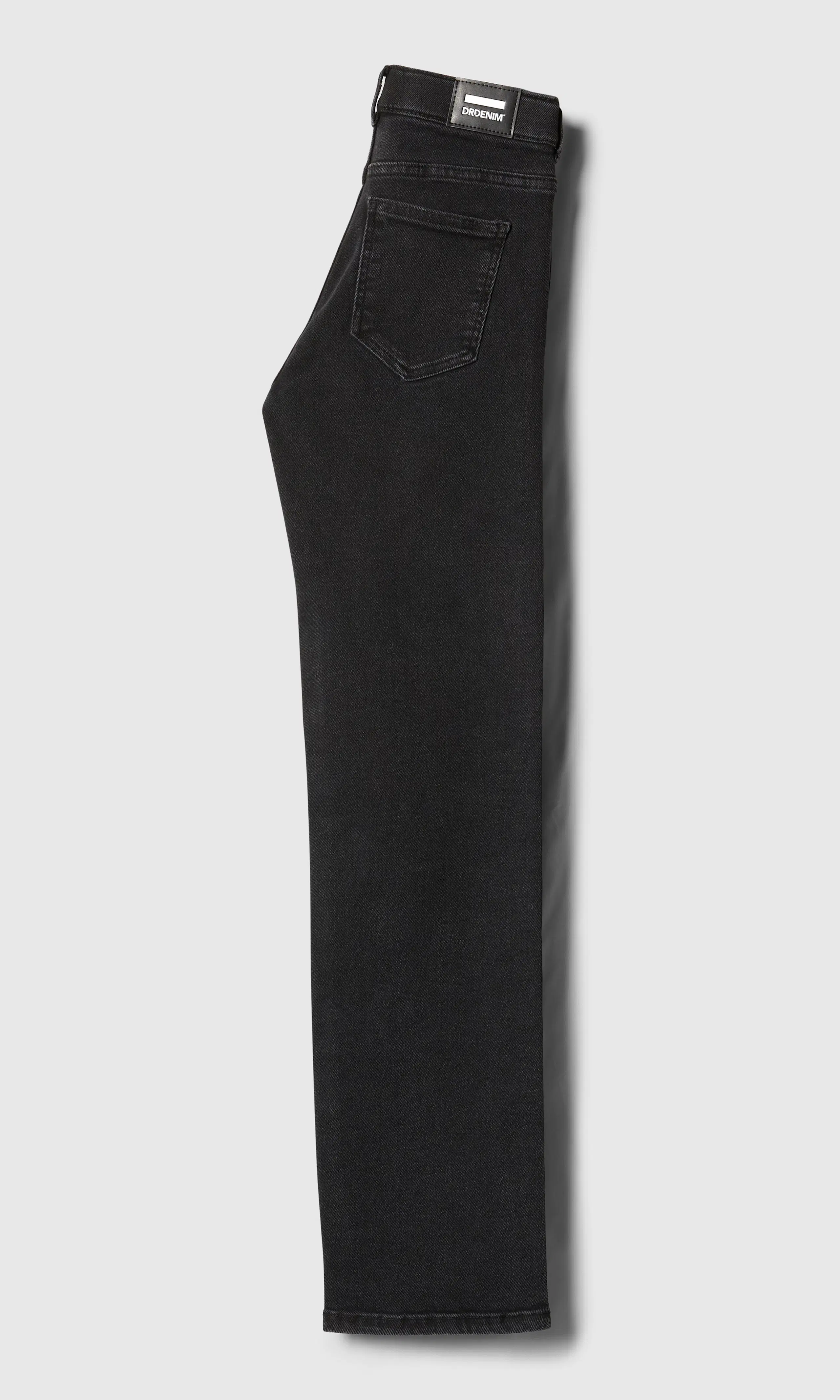 Lexy Mid Straight Svart Jeans. Back. Flat.