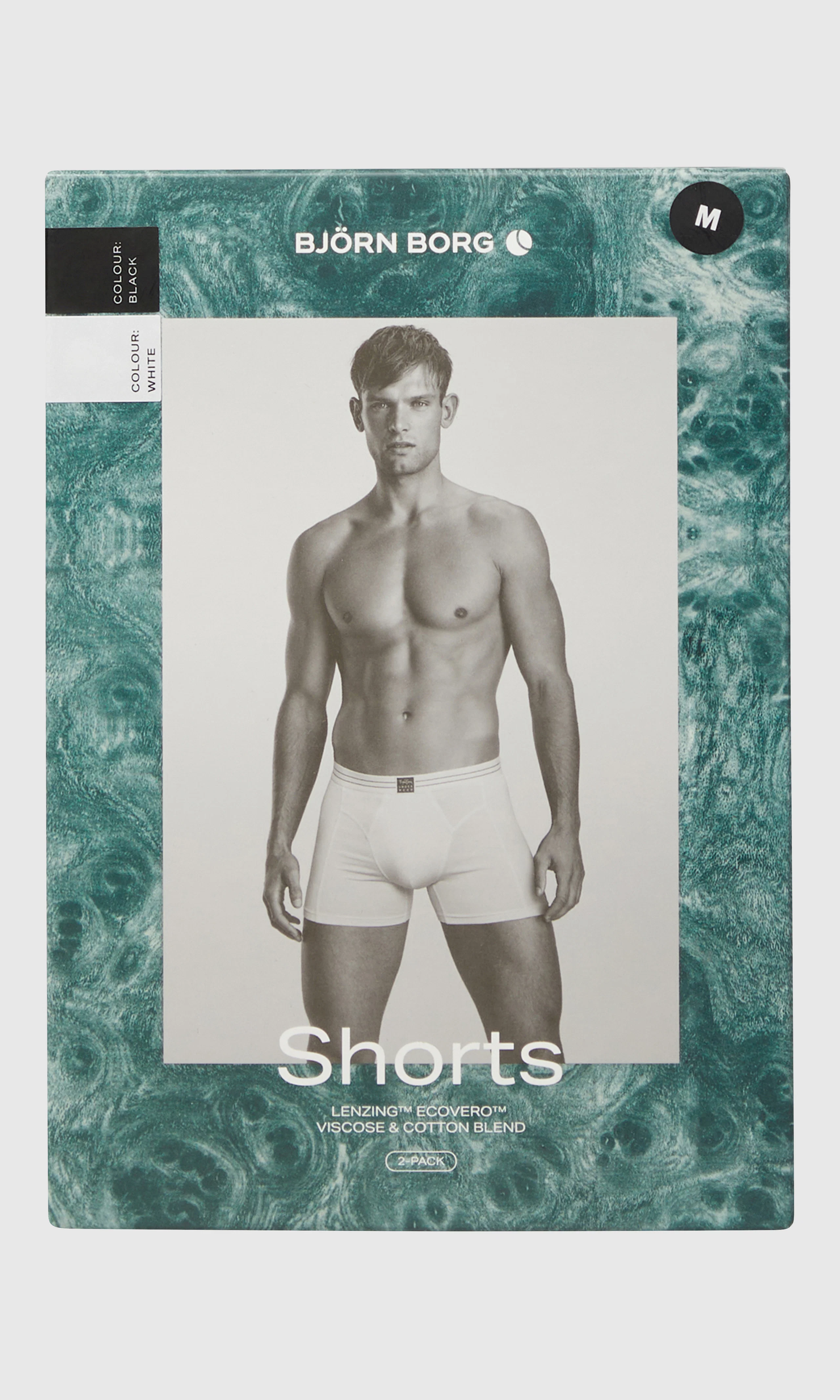 2-Pack Premium Cotton Stretch Original Boxer. Detail 1. Flat.