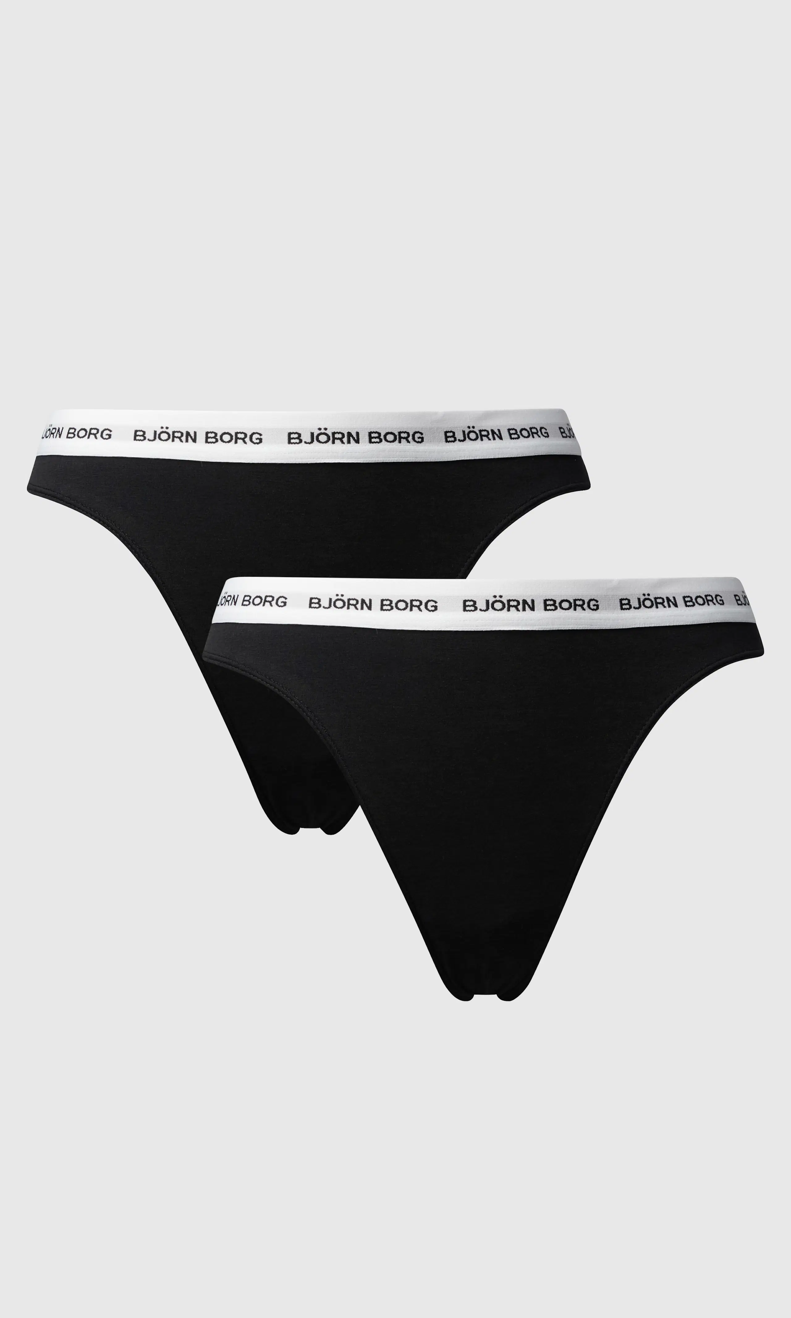 2-Pack Core Logo Mustat Stringit. Front. Flat.