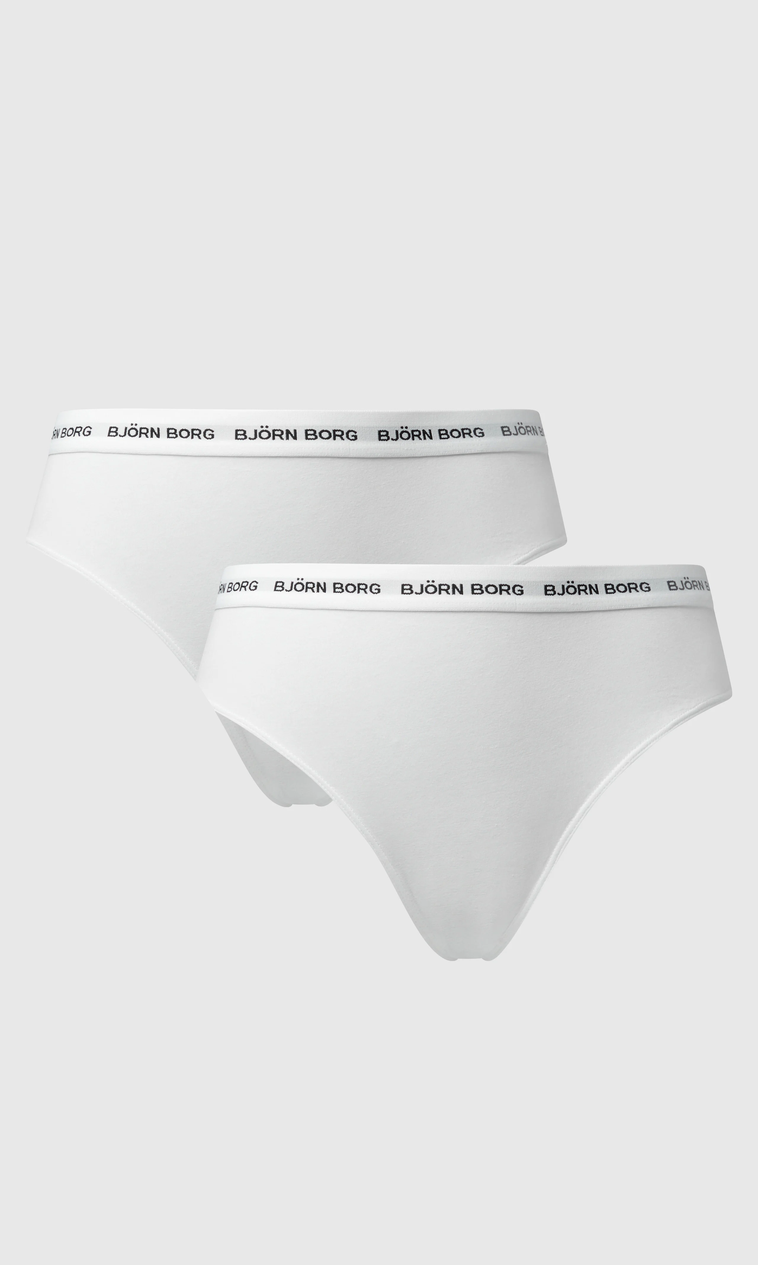 2-Pack Core Logo High Waist Vit Brief. Front. Flat.