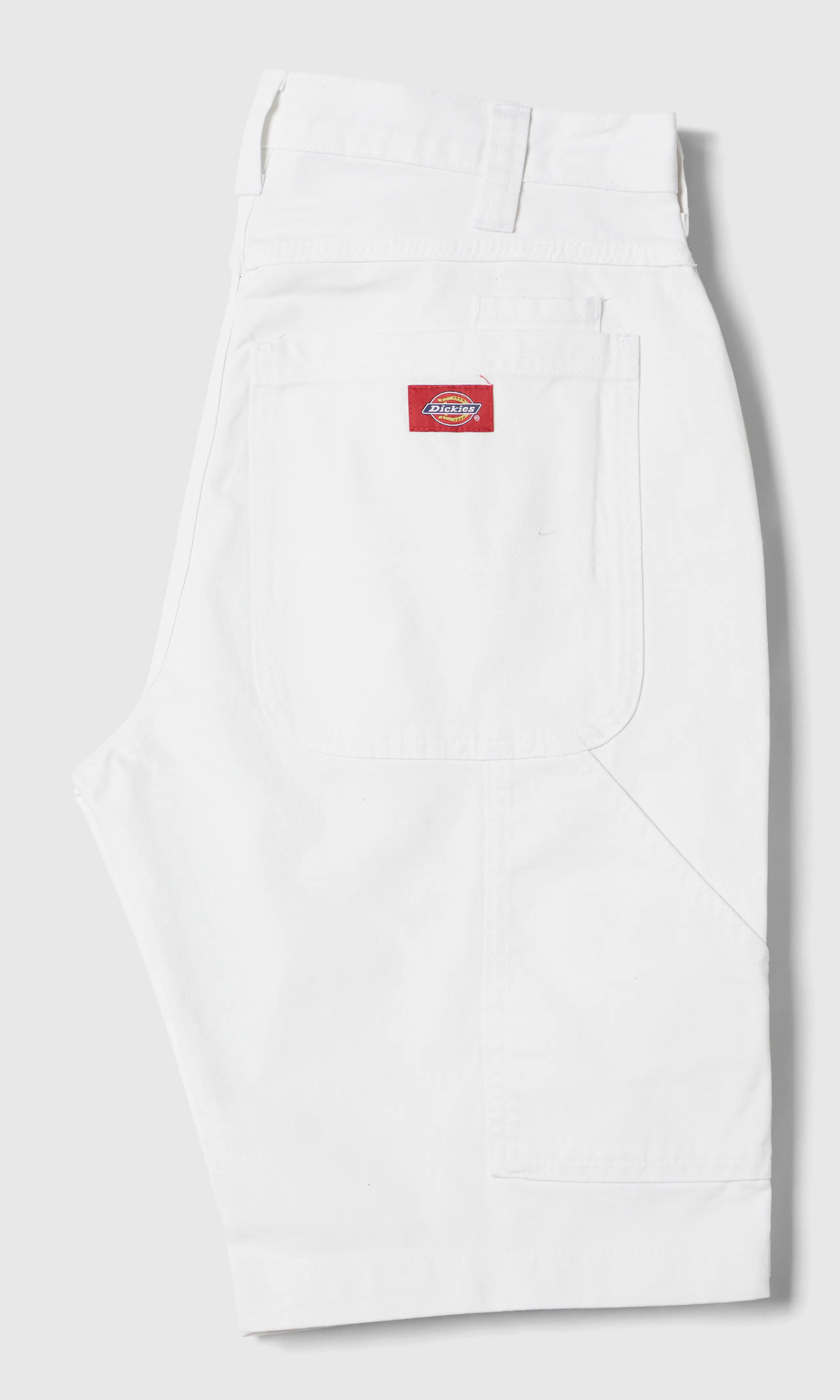 11 Inch Utility Painter Valkoiset Shortsit. Back. Flat.