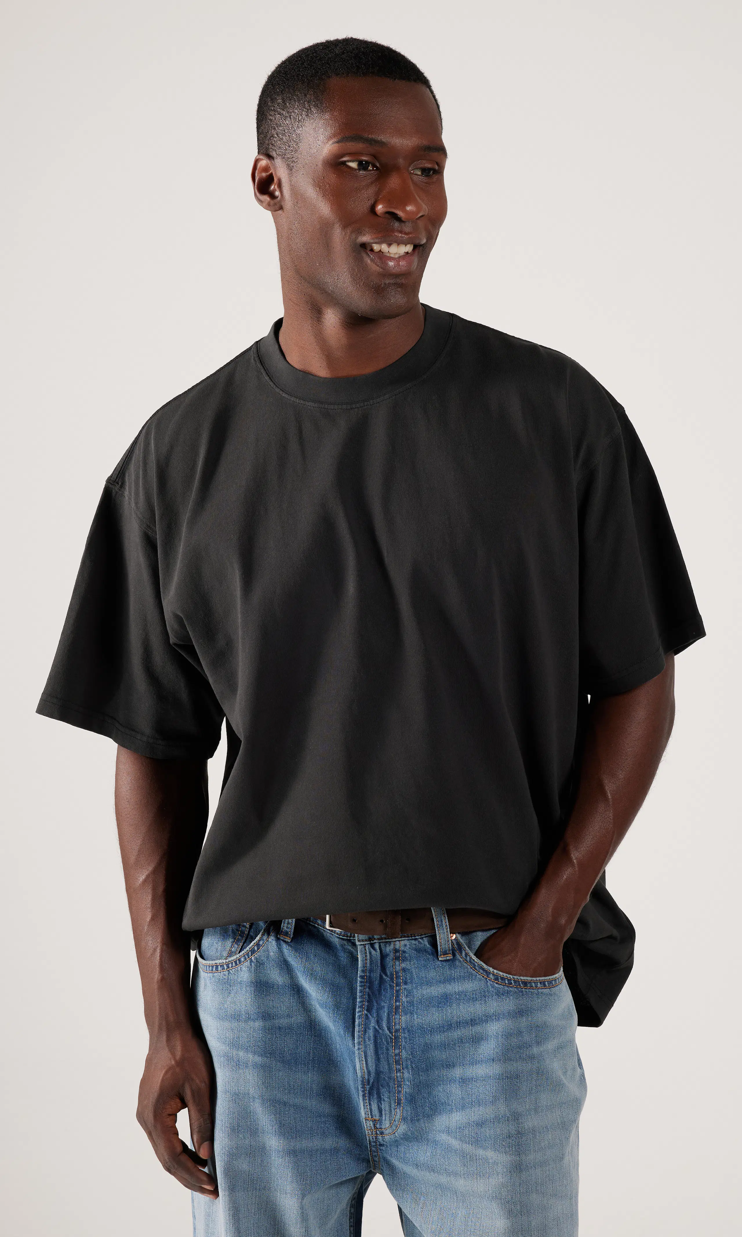 Moon Loose T-Shirt. Front. Model.