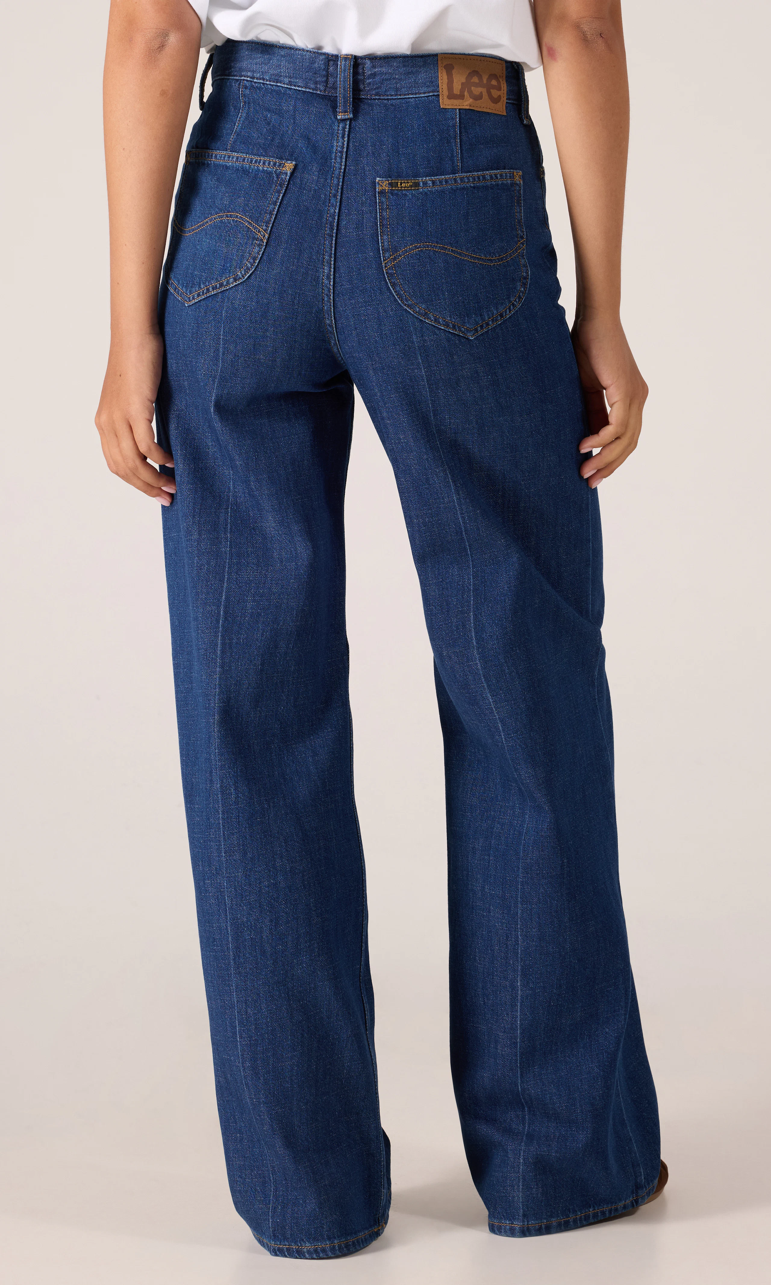 Stella A Line Jeans. Back. Model.