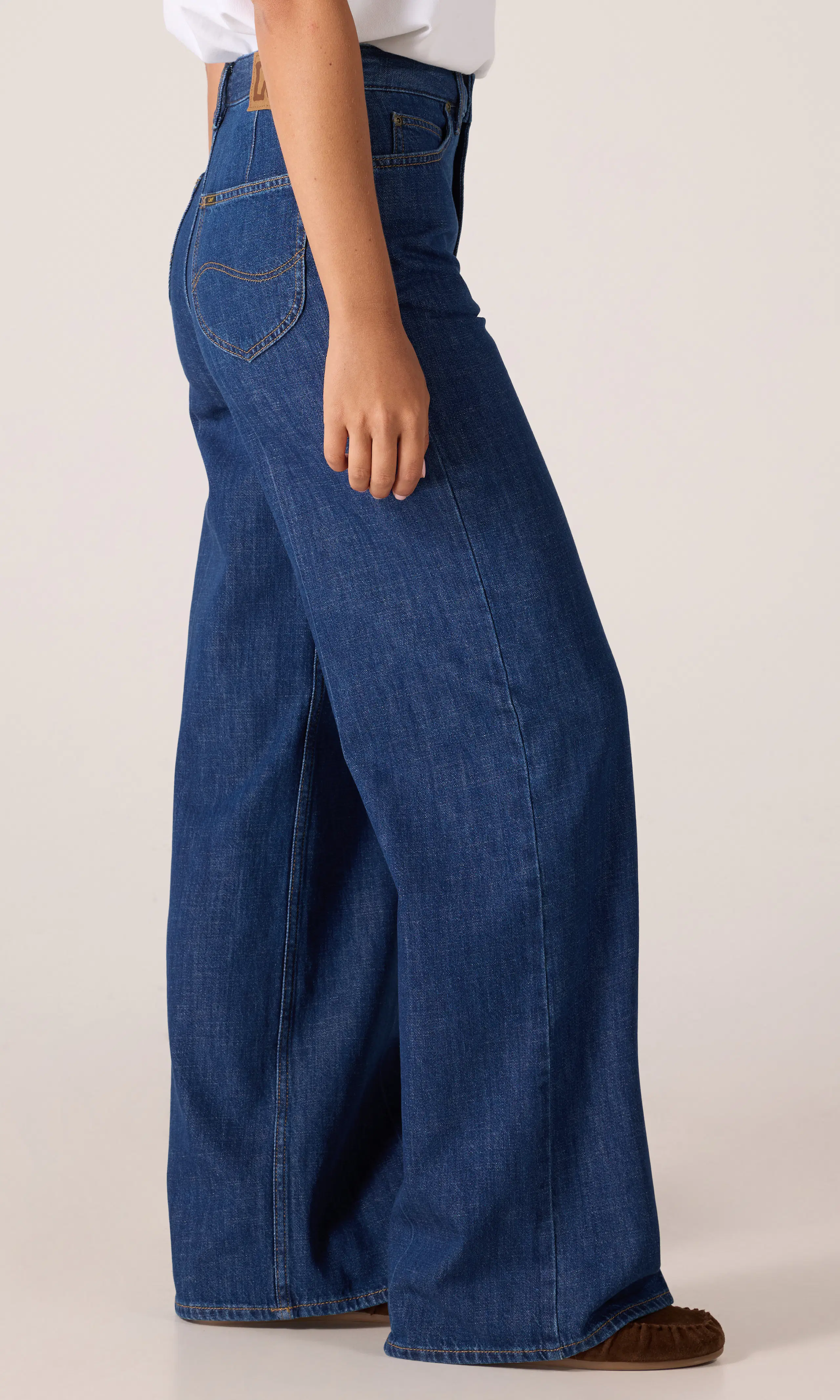 Stella A Line Jeans. Front 2. Model.