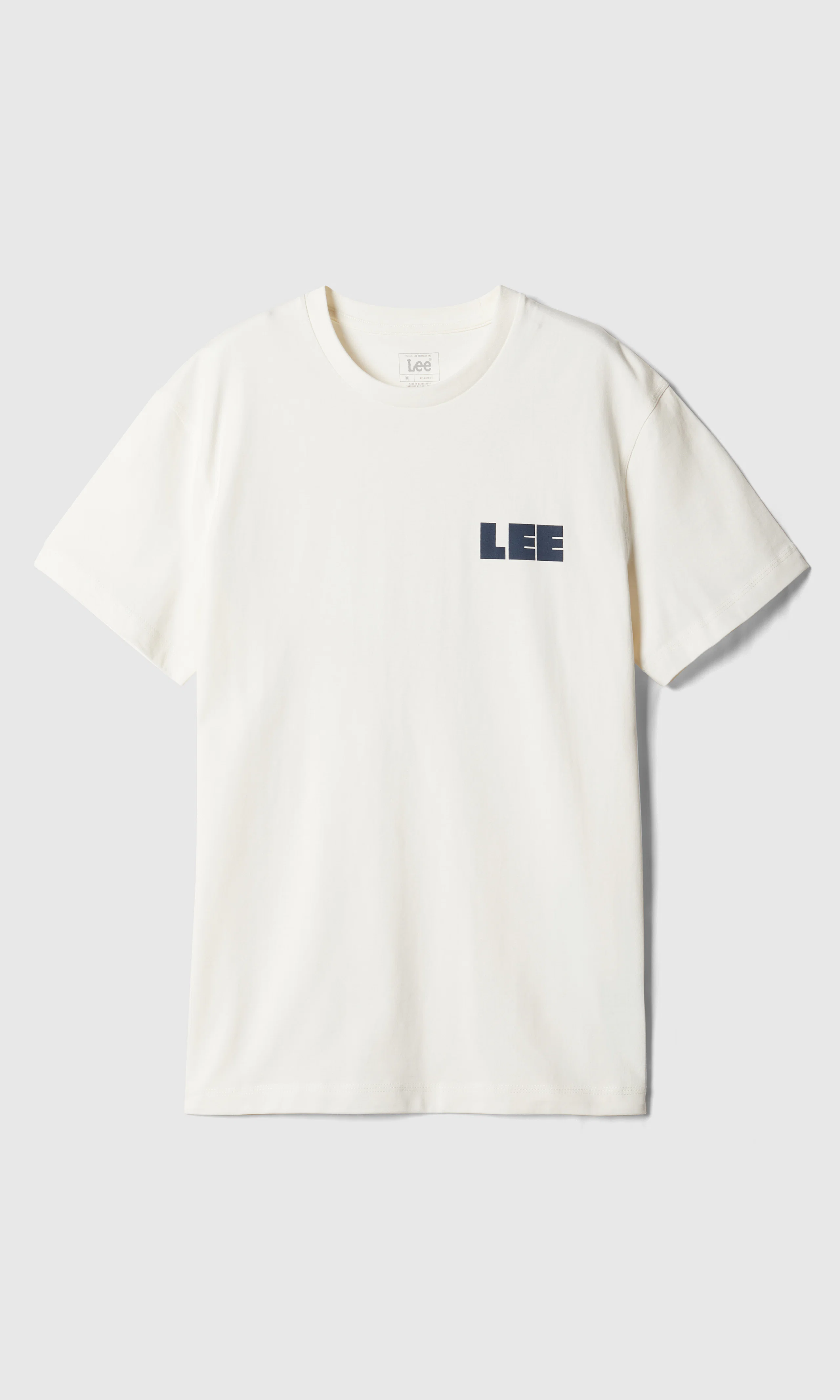 Graphic Tee Off White T-Shirt. Front. Flat.