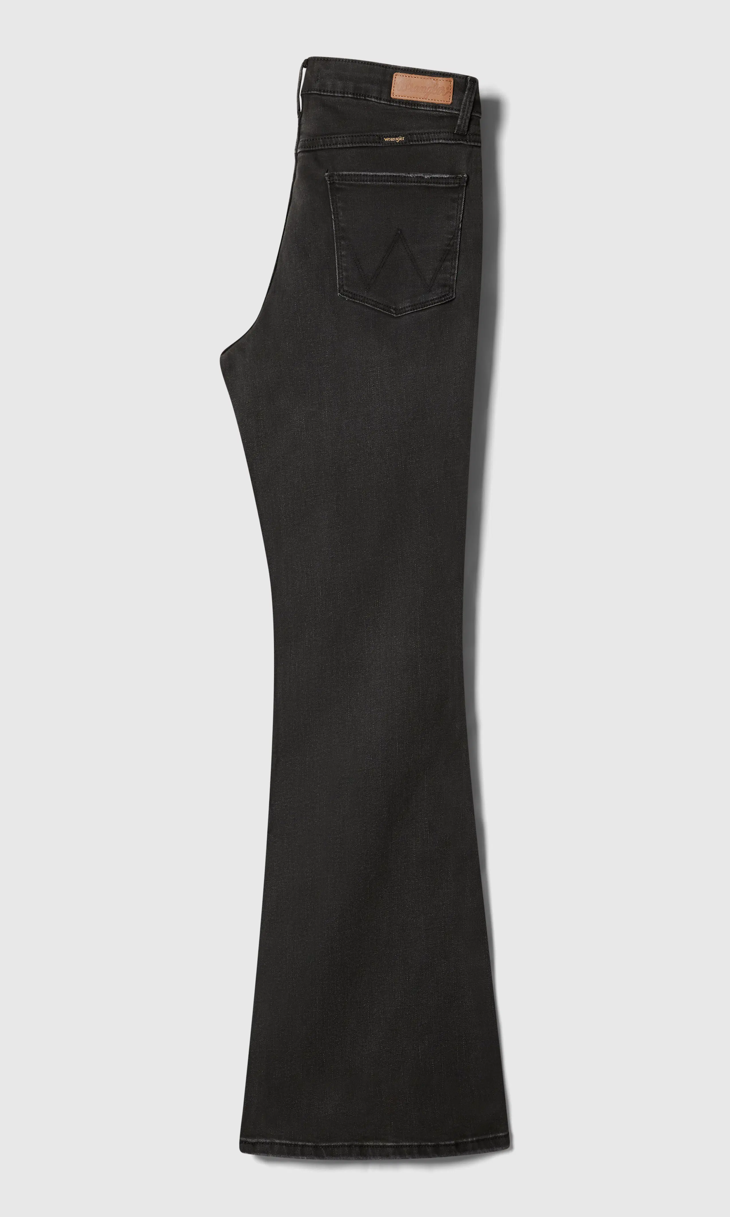 Fierce Flare Svarta Jeans. Back. Flat.