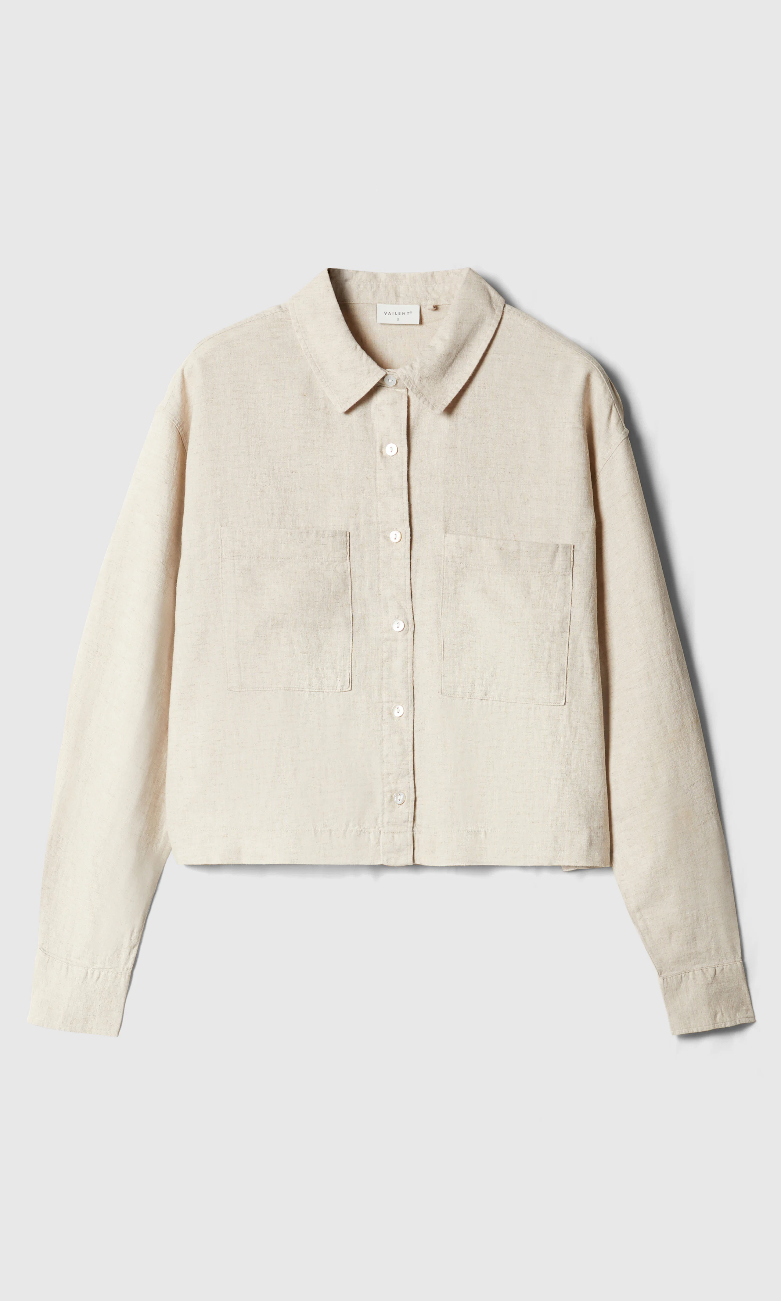 Linen Leah Linskjorte. Front. Flat.