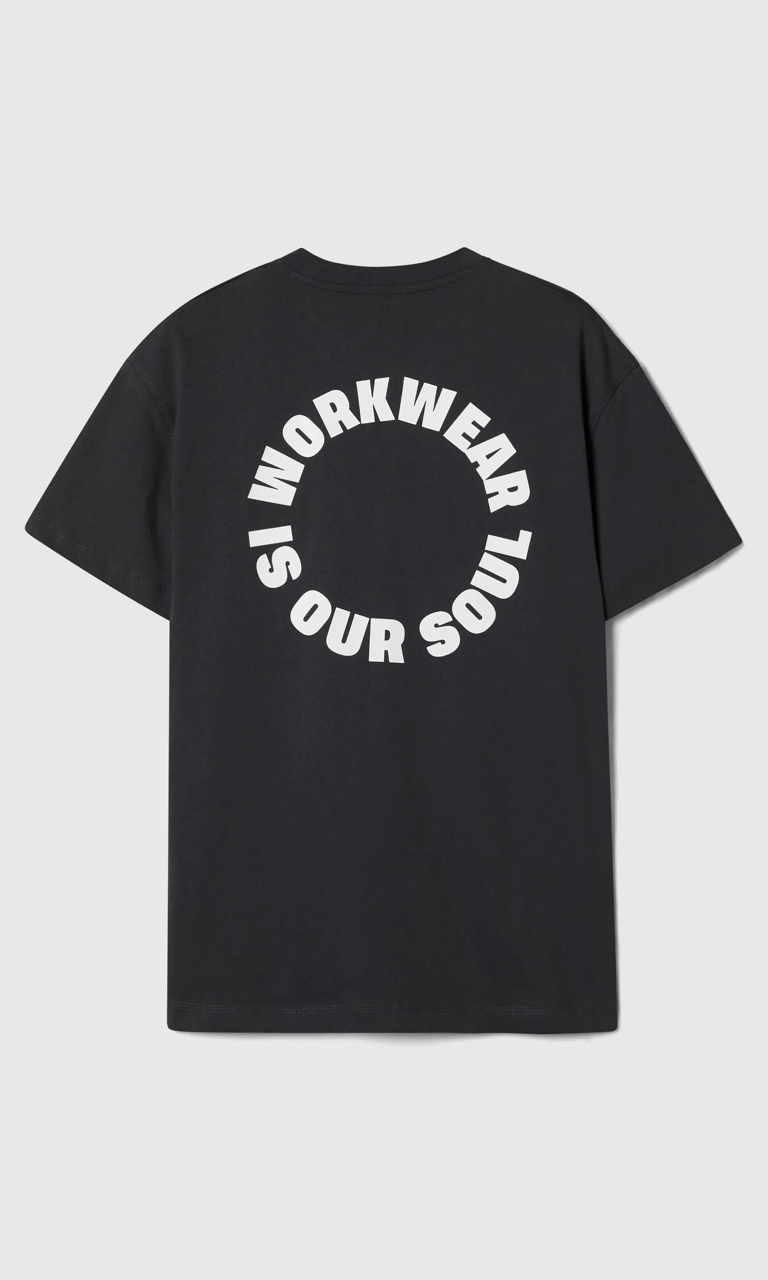 Graphic Tee Svart T-Shirt. Back. Flat.