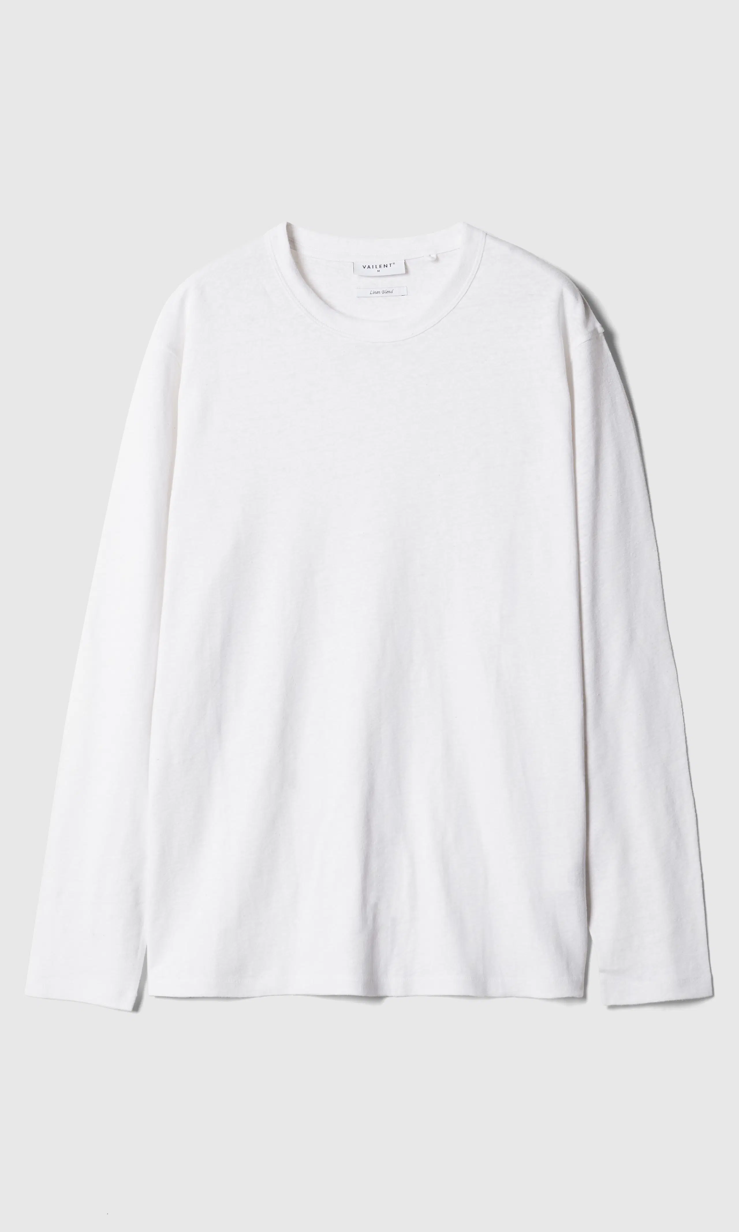Linen Long Sleeve. Front. Flat.