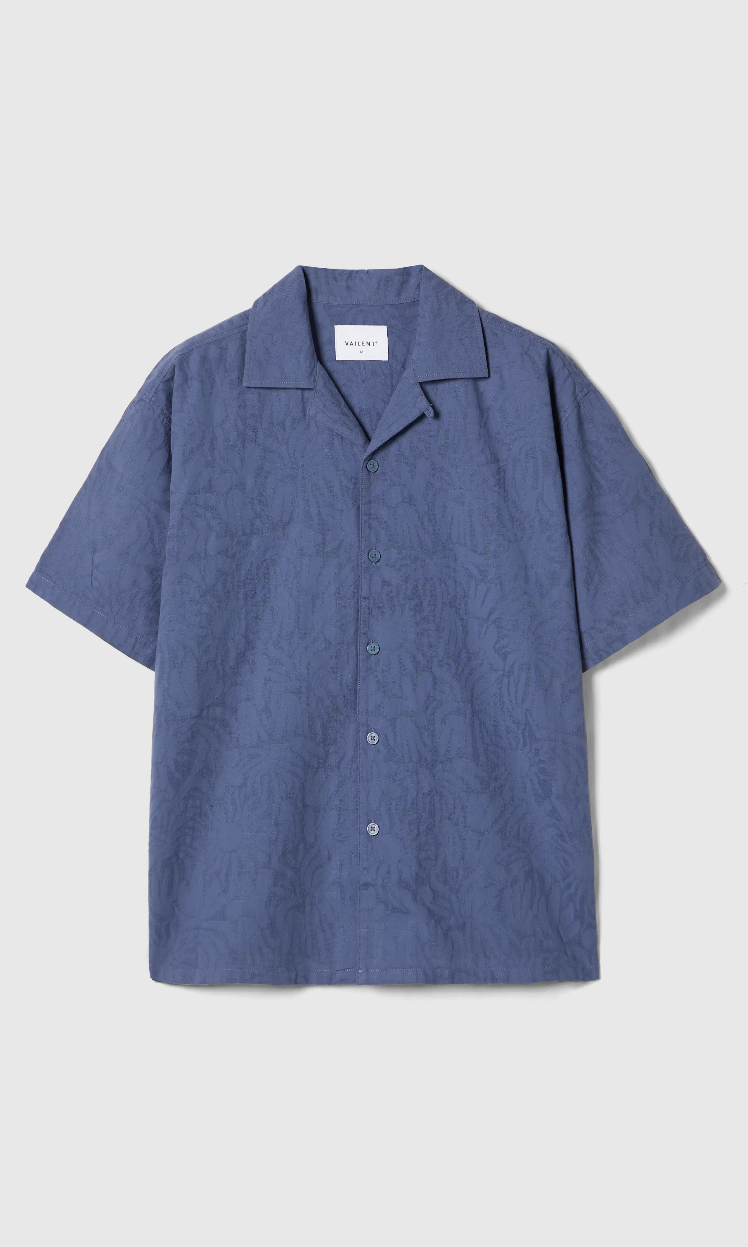 Jacquard Skjorta. Front. Flat.