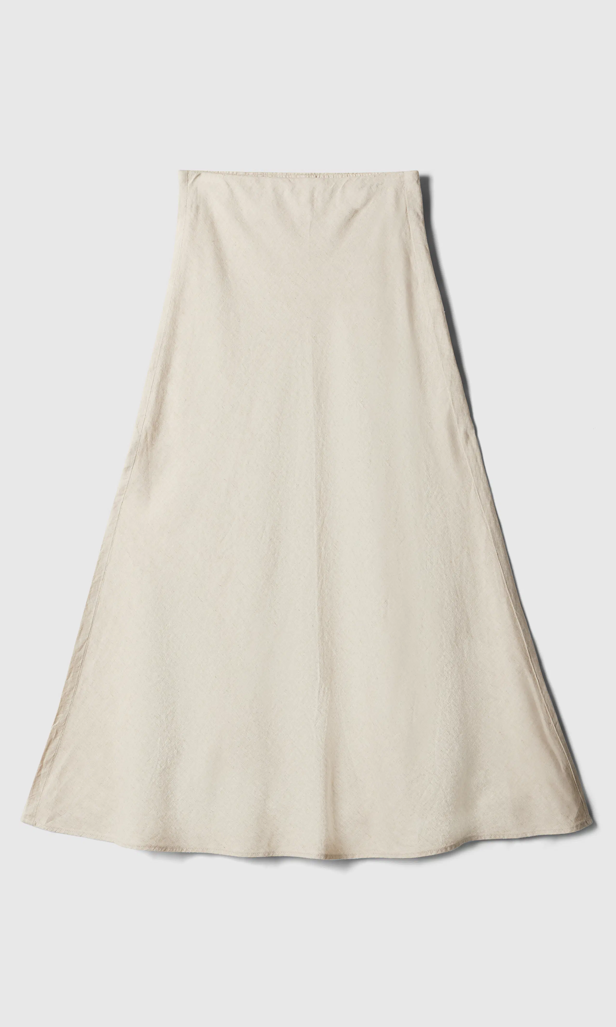 Long Linen Pellavahame. Front. Flat.