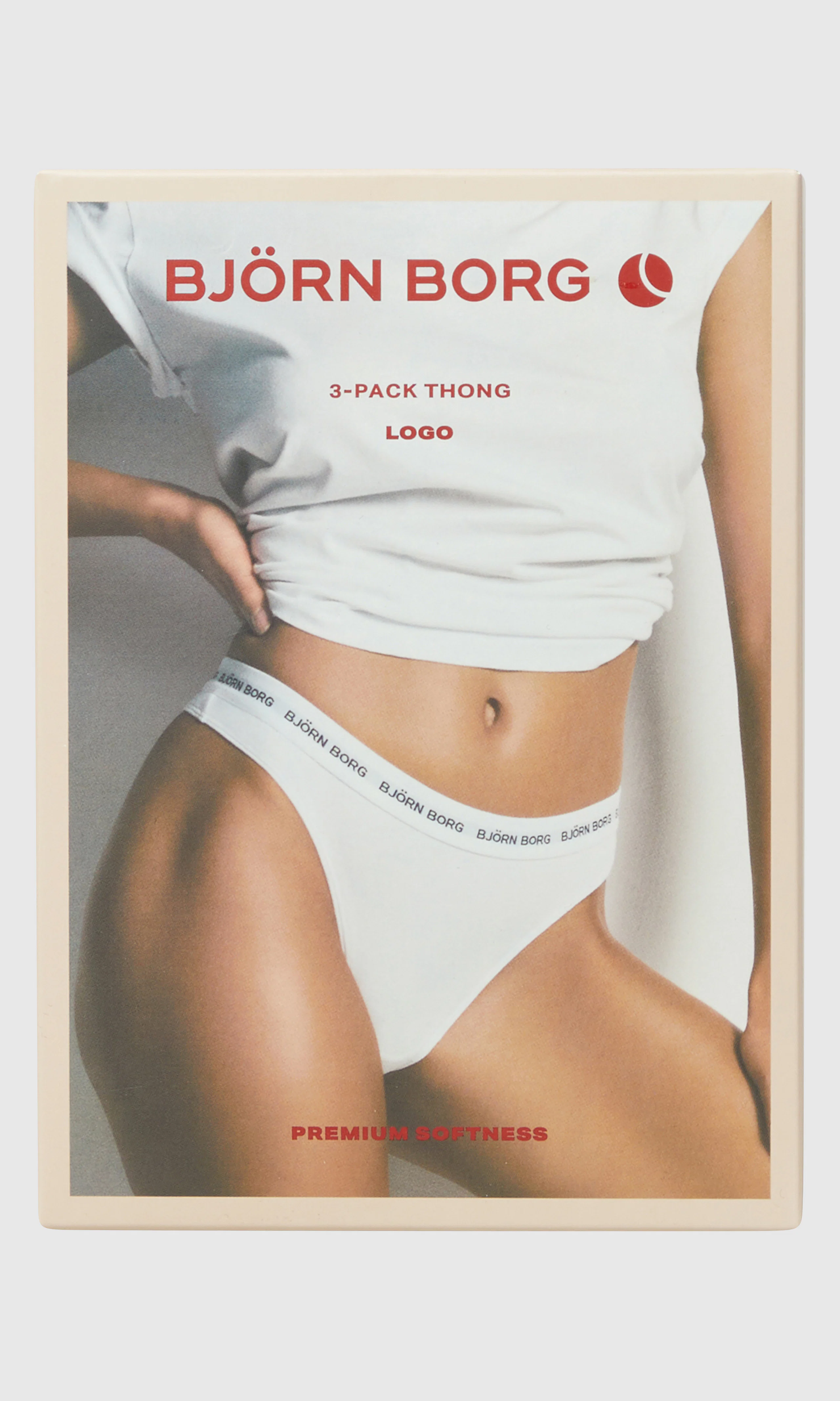 3-Pack Logo Mustat Stringit. Detail 1. Flat.