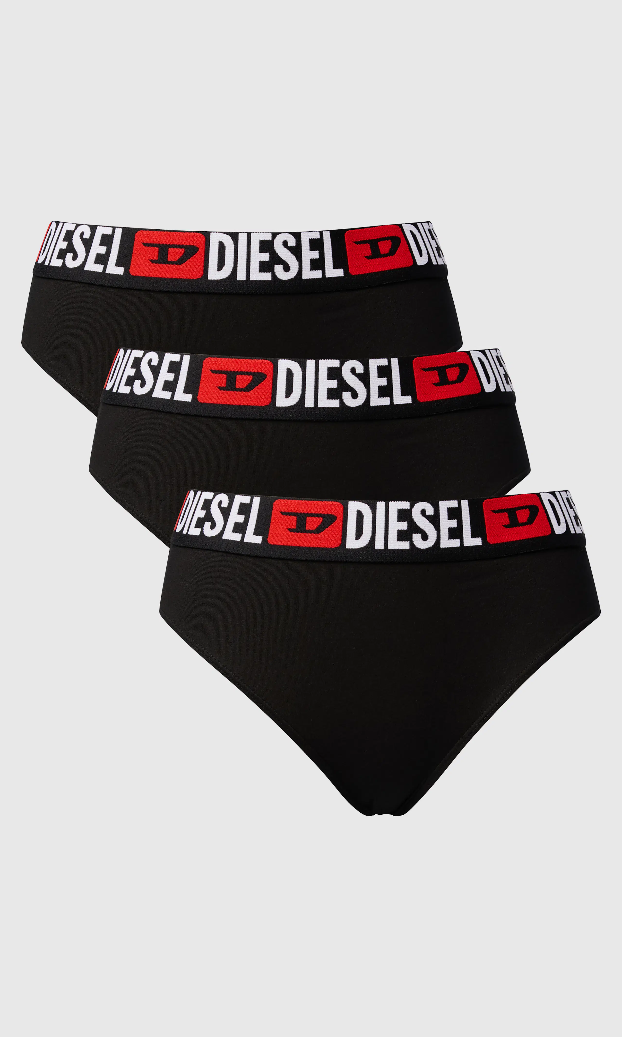 Sam-D-Core 3-Pack Mustat Alushousut. Front. Flat.