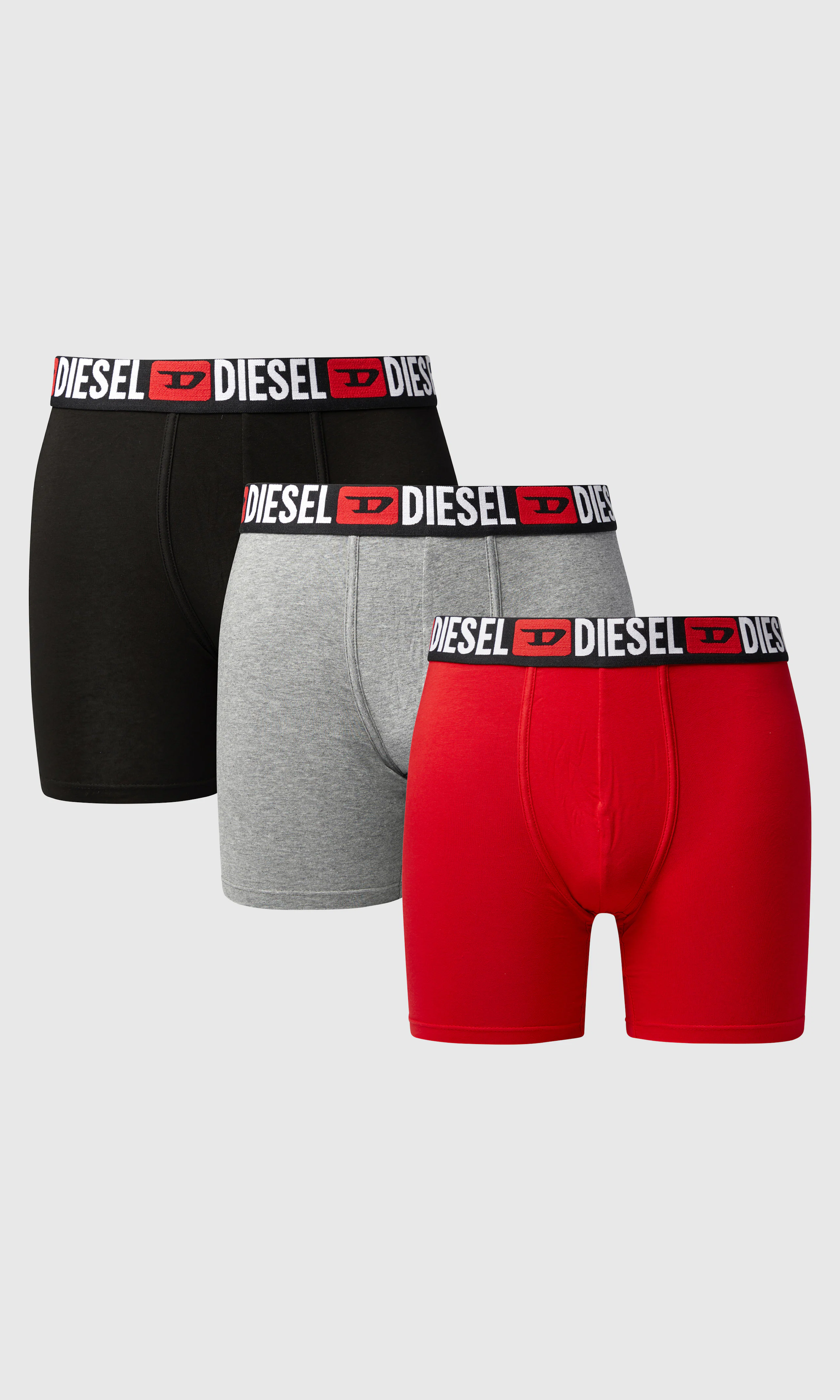 Max-D-Core 3-Pack Rød Boxer. Front. Flat.