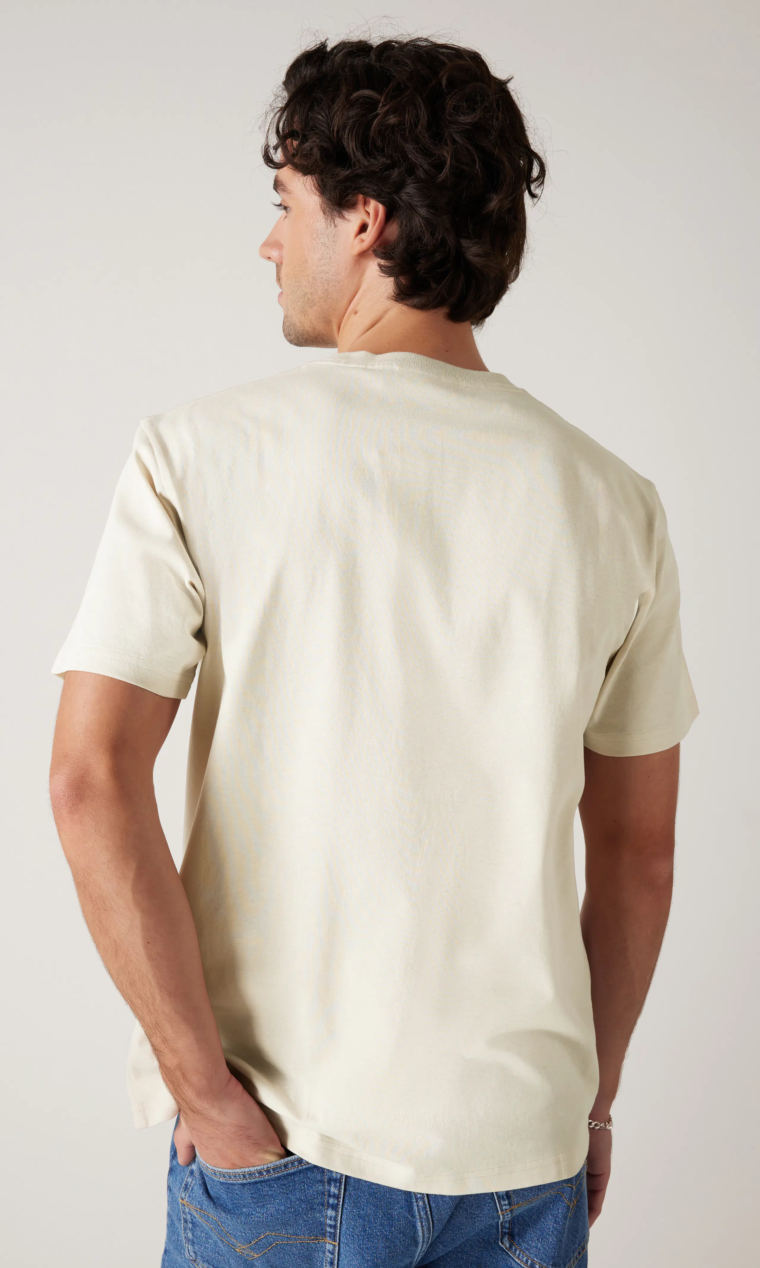 Beach Bar T-Shirt. Back. Model.