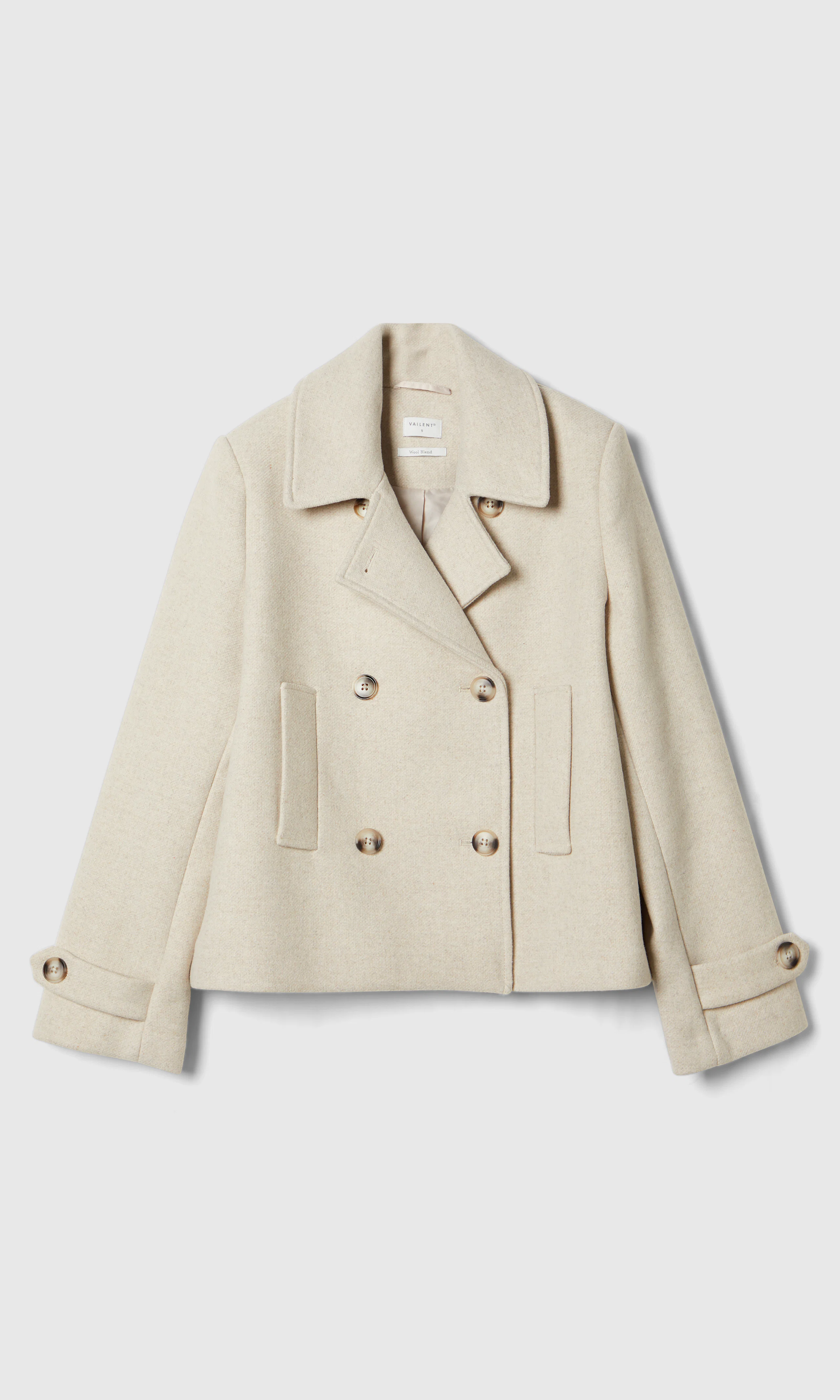 Short Coat Kappa. Front. Flat.