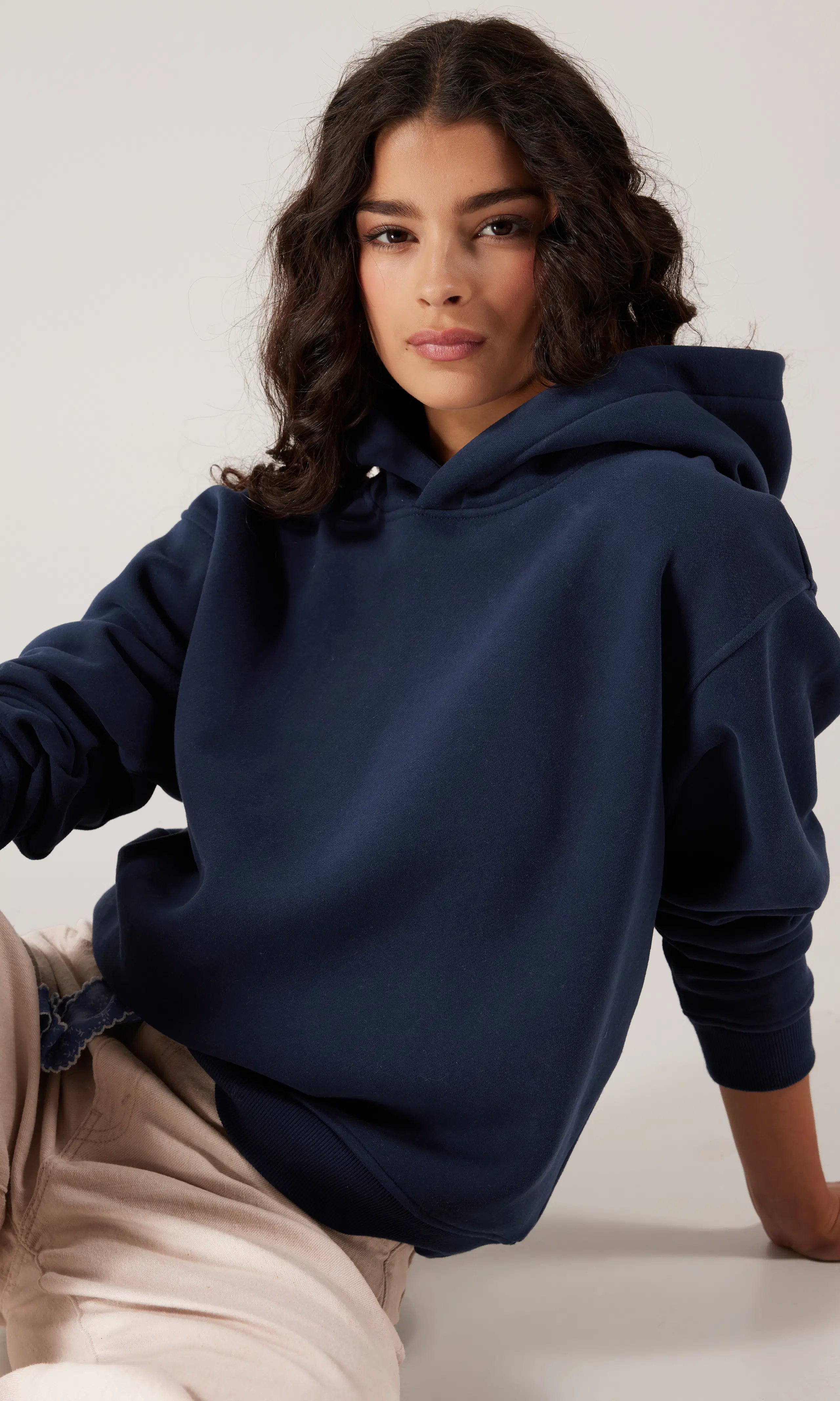 Logan Hoodie. Front. Model.