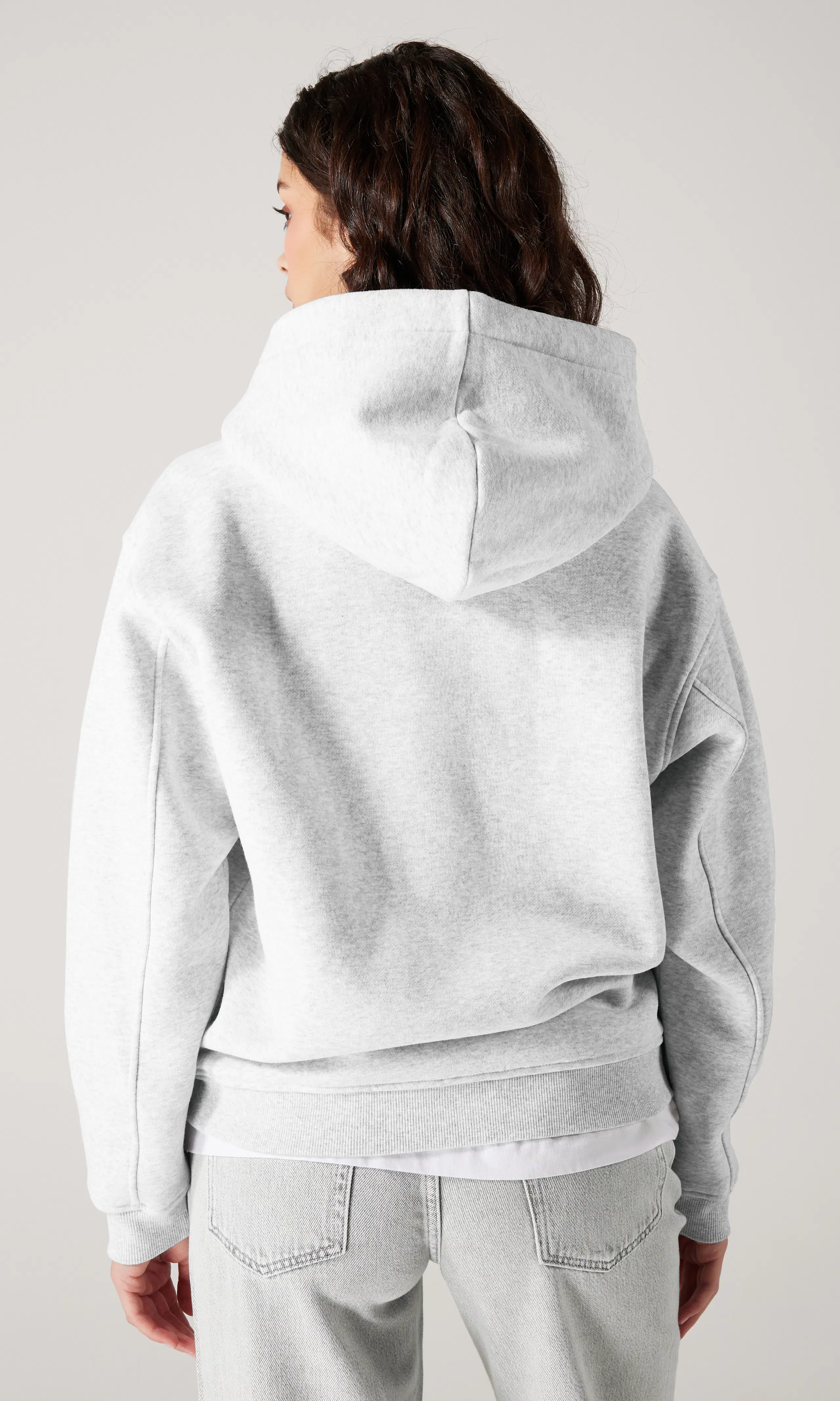 Logan Hoodie. Back. Model.
