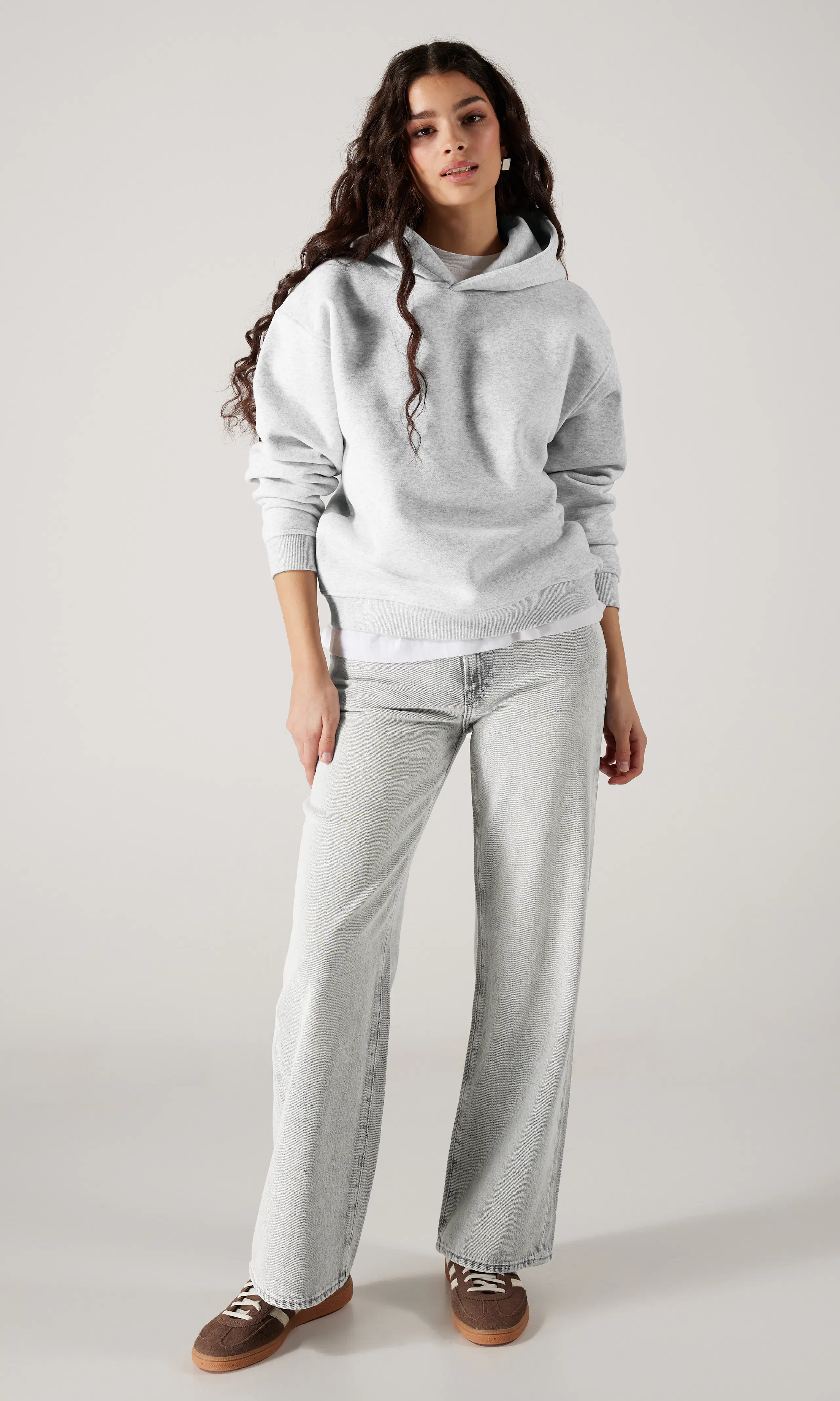 Logan Hoodie. Front 1. Model.