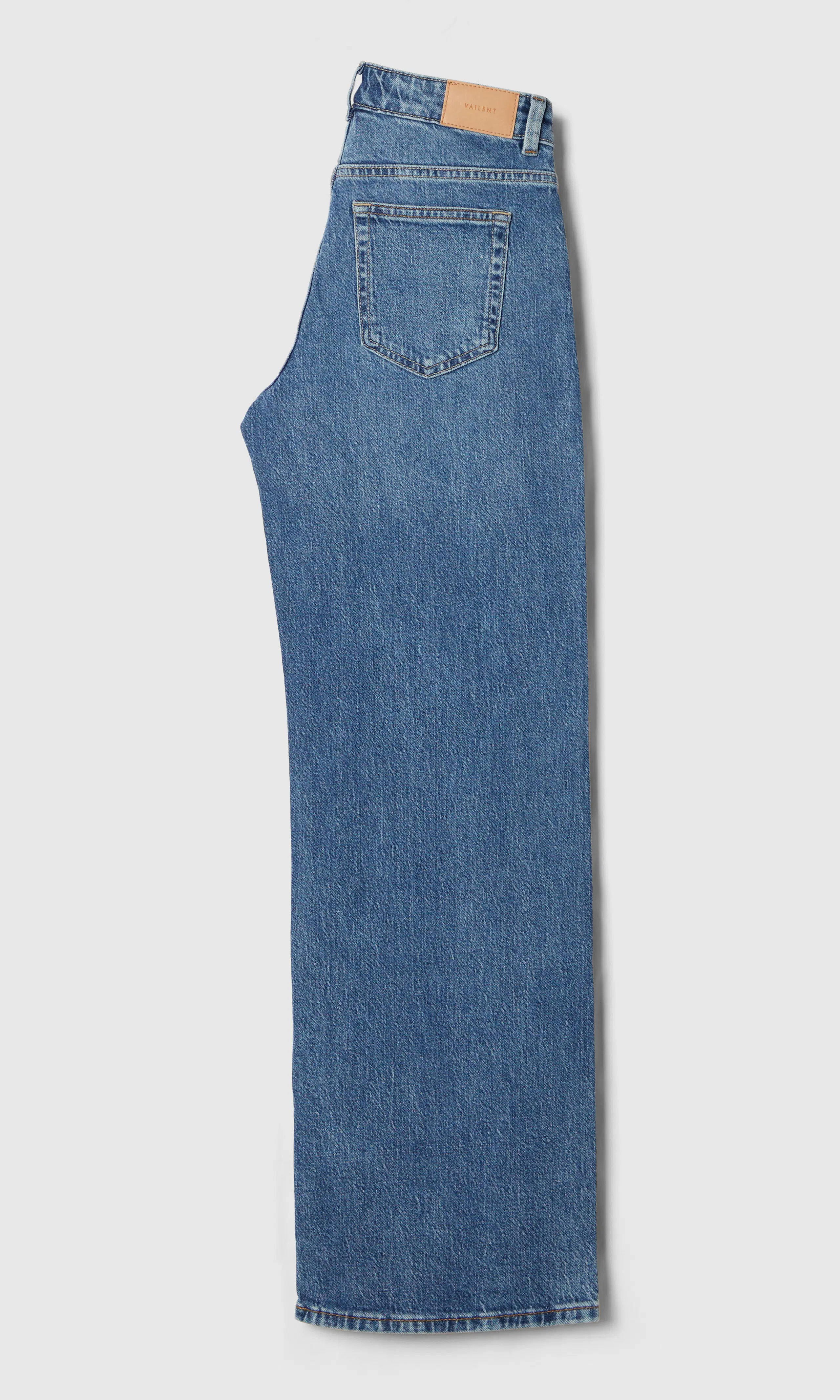 Wide Jeans. Back. Flat.