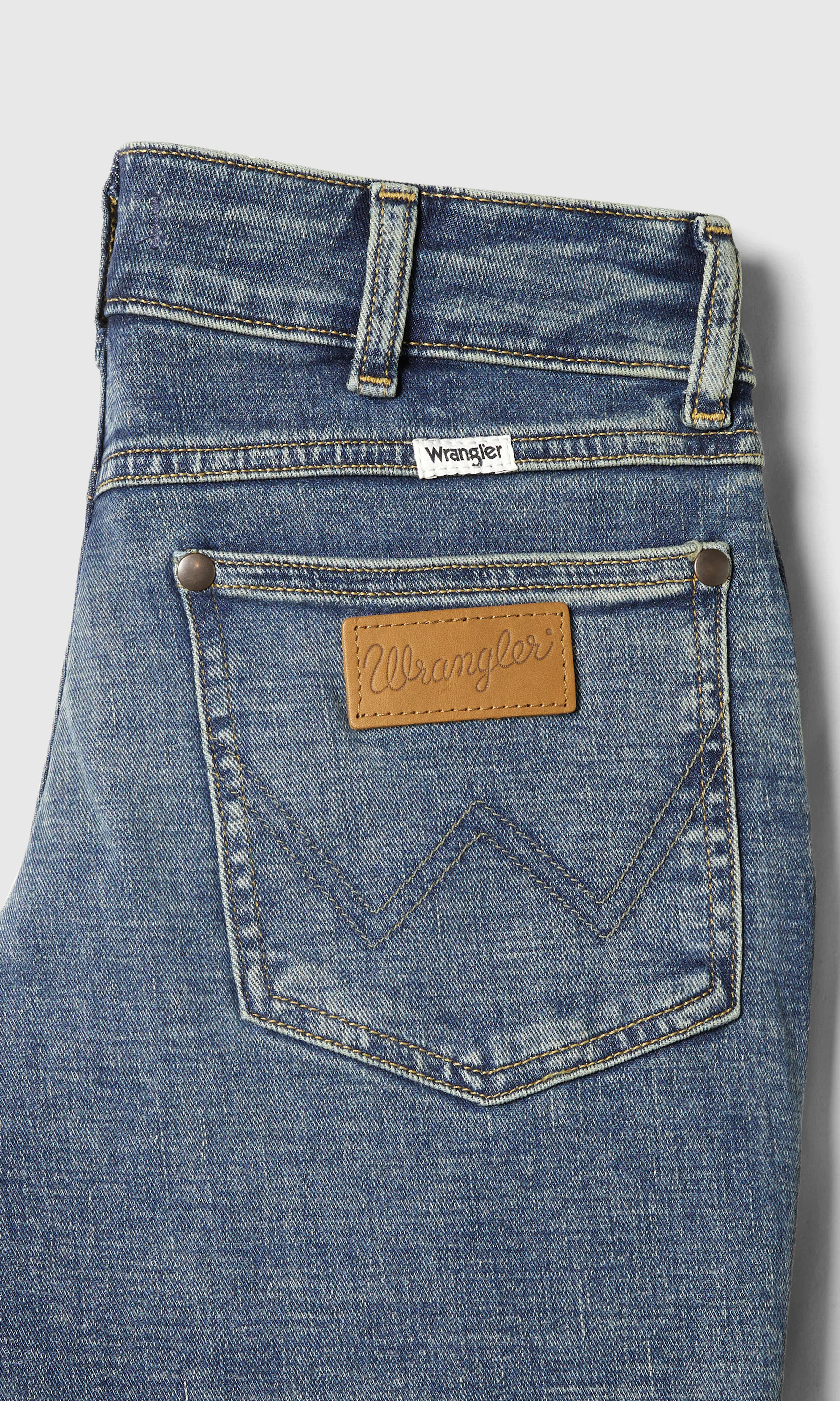 Low Rise Bold Boot Jeans. Detail 1. Flat.