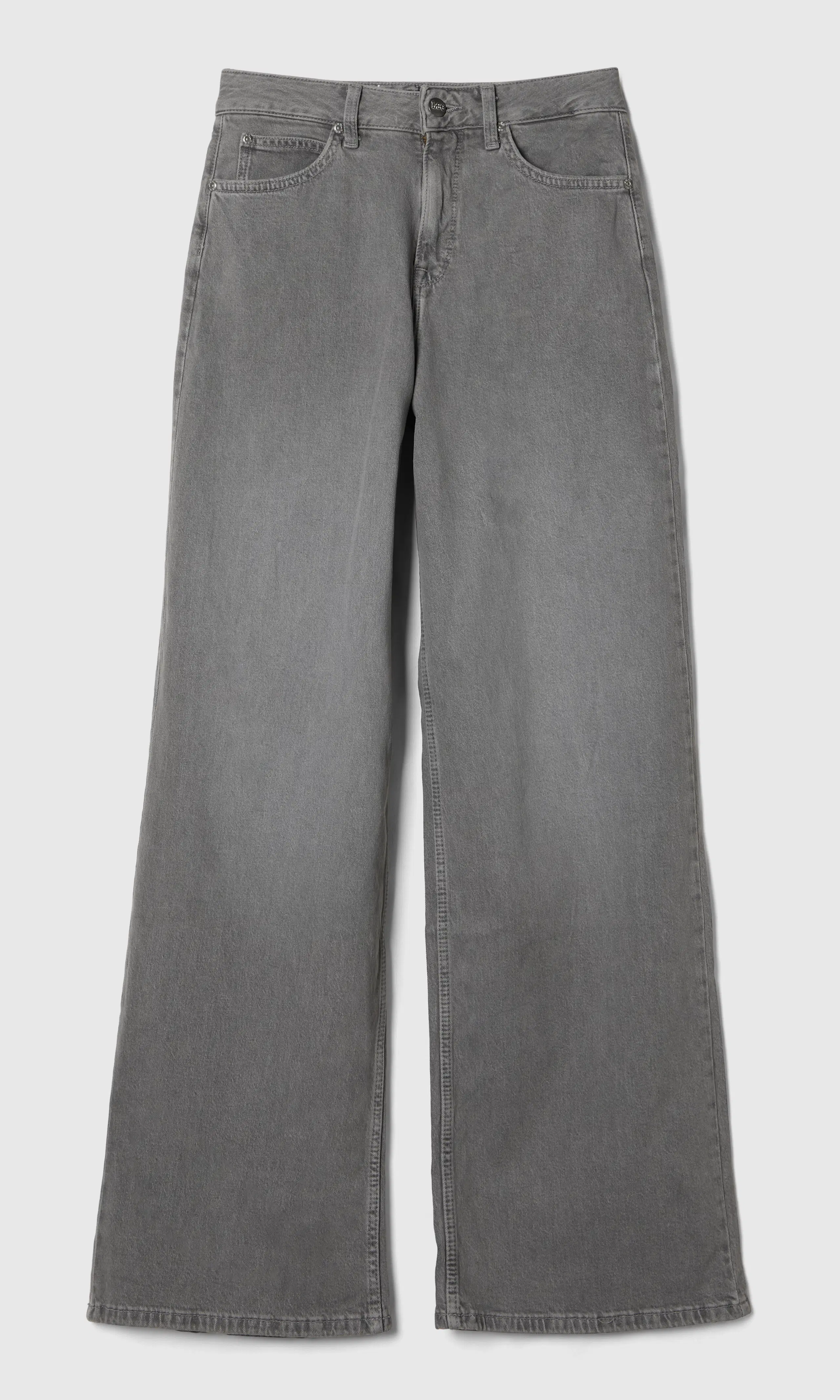 Stella Grå Jeans. Front. Flat.